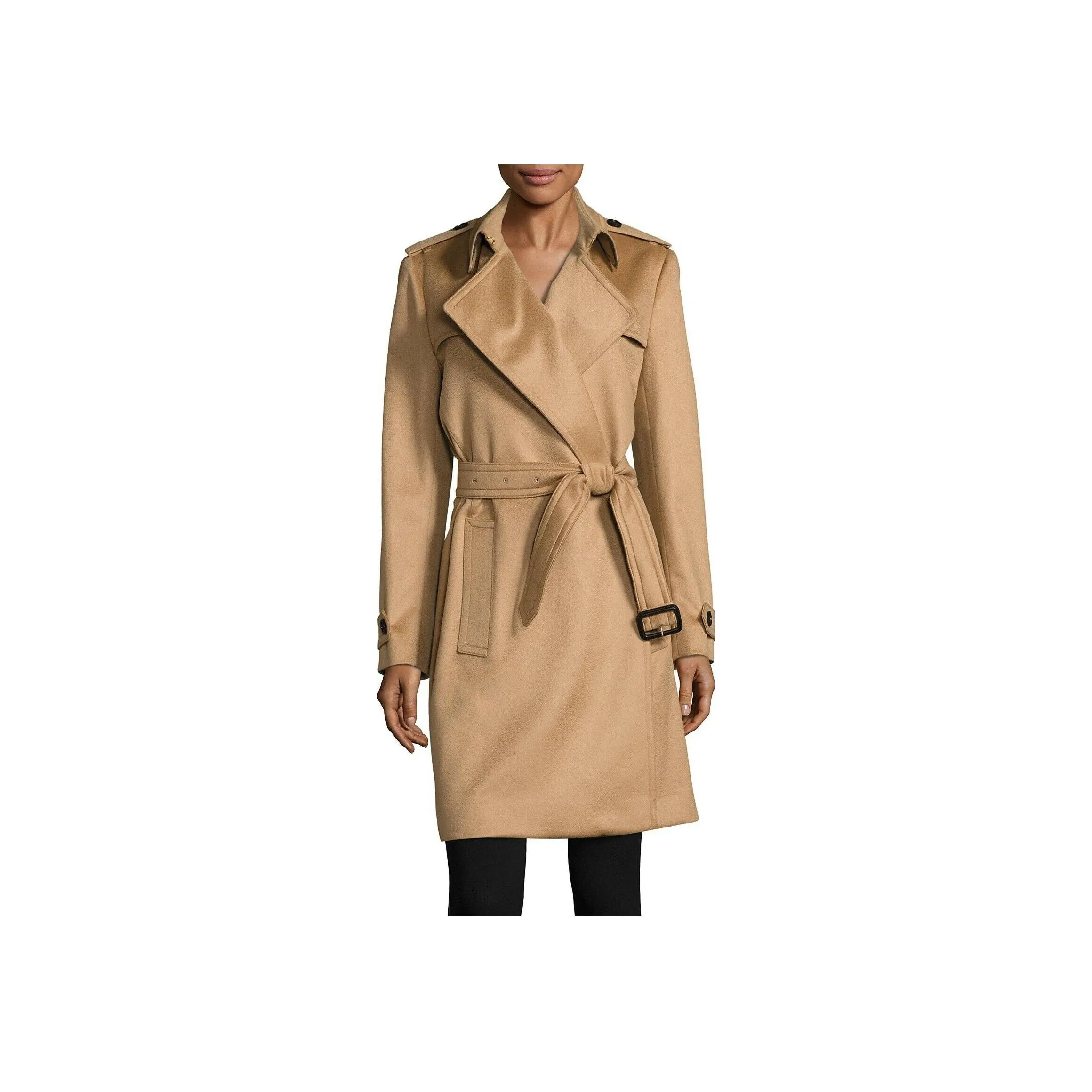 Burberry FW22 Velvet feel Coat Women's Beige