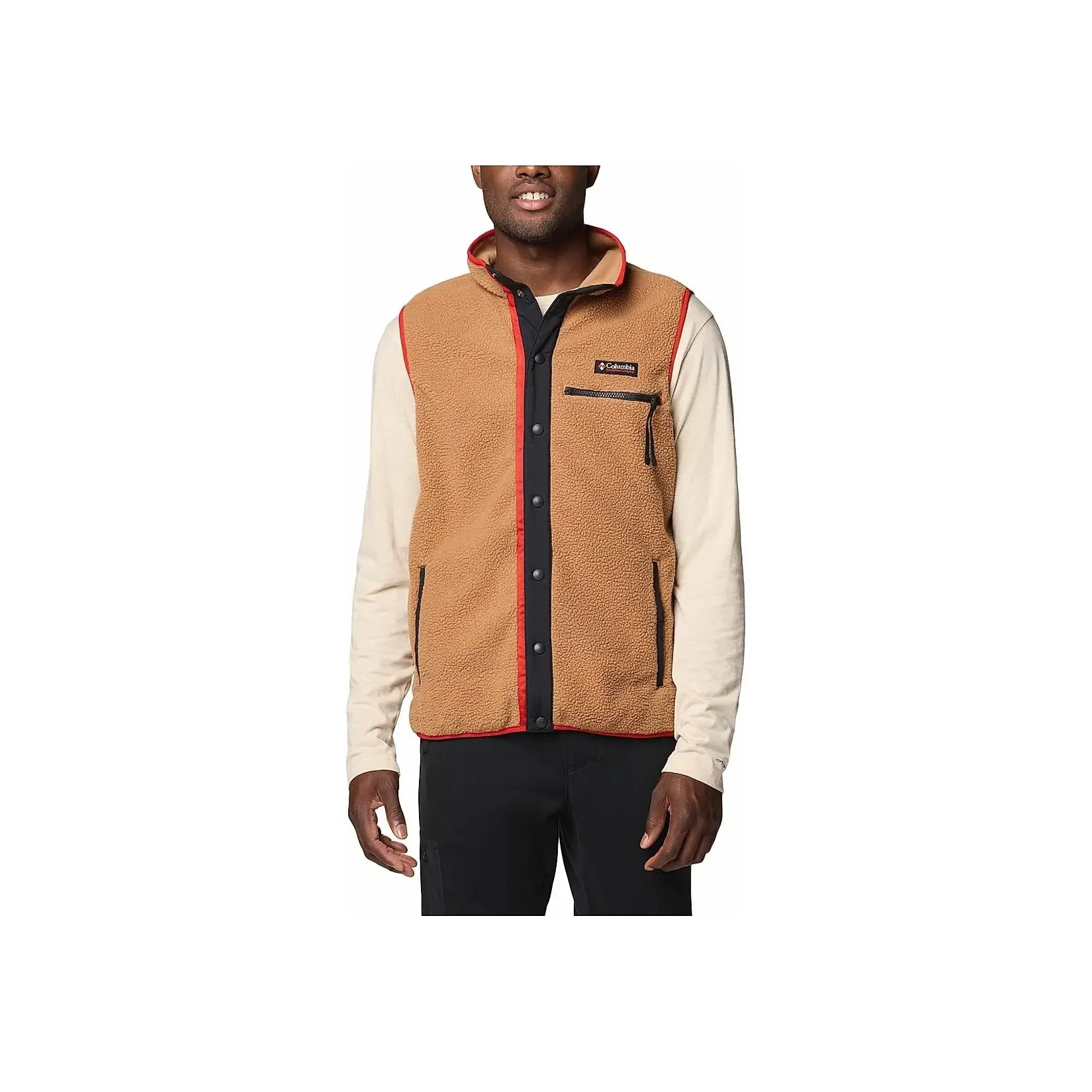 Columbia Helvetia 2 Mens Brown Vest Men's Camel Brown