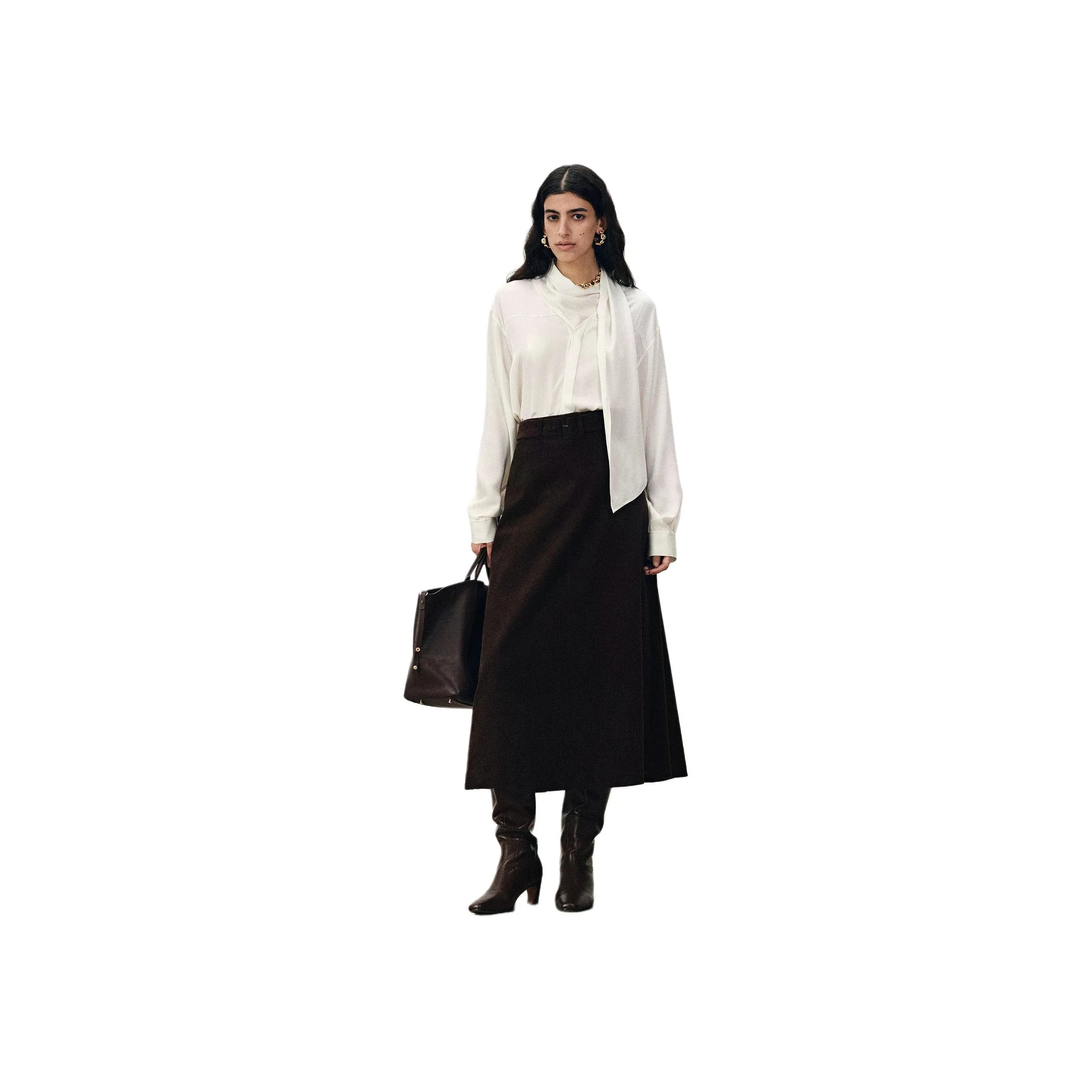 FABRIQUE Pearl White Женские Рубашки