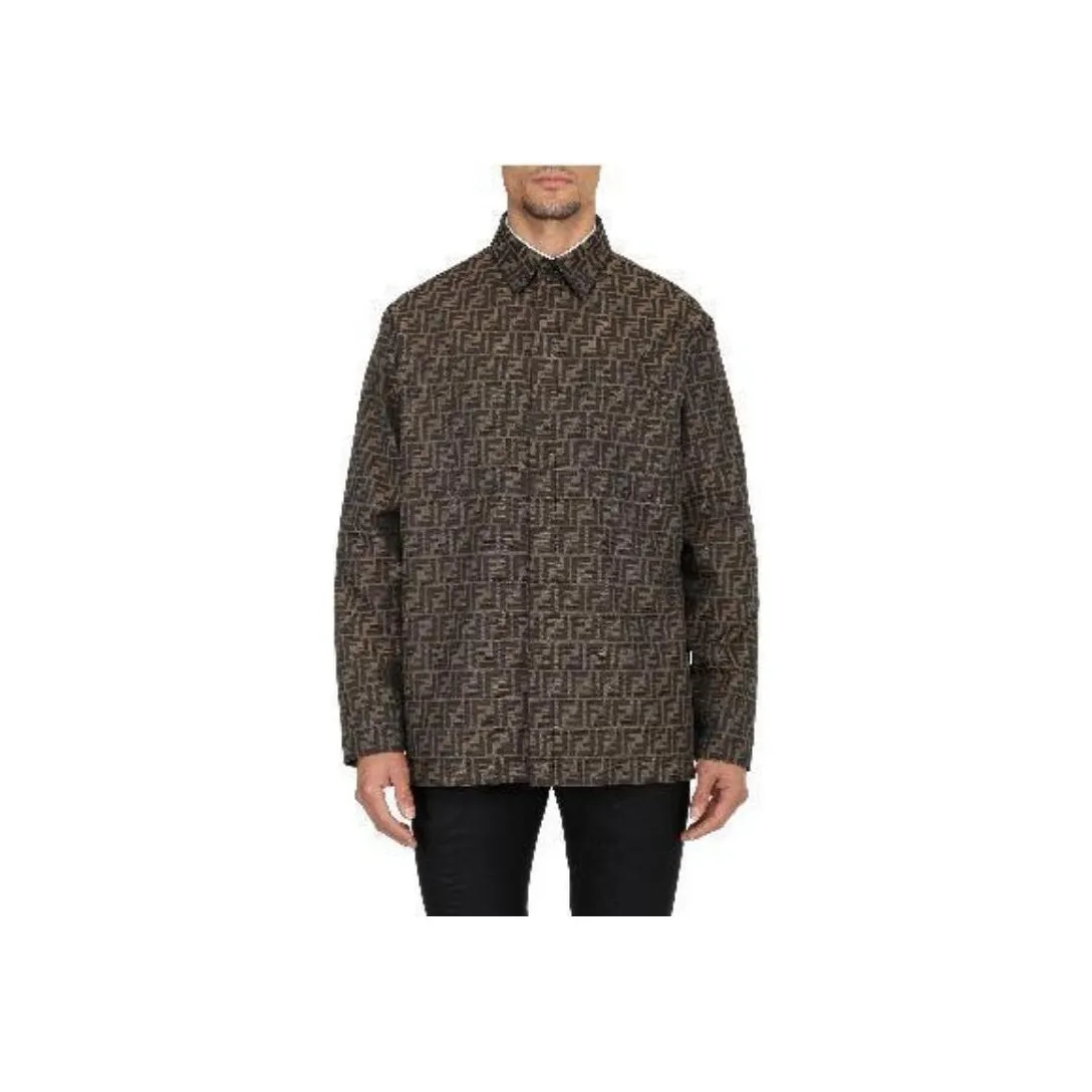 FENDI All Over Monogram Jacquard Overshirt