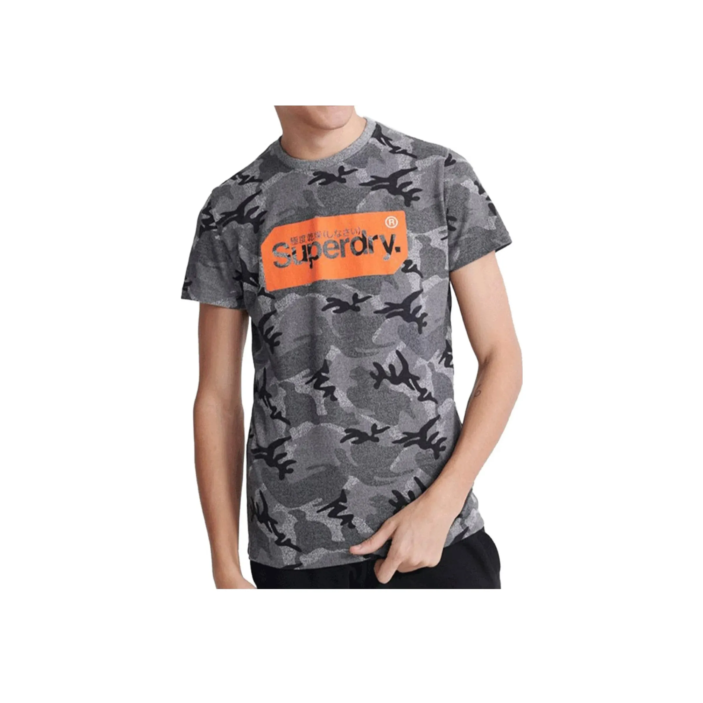 SUPERDRY T Shirts Men's Gray