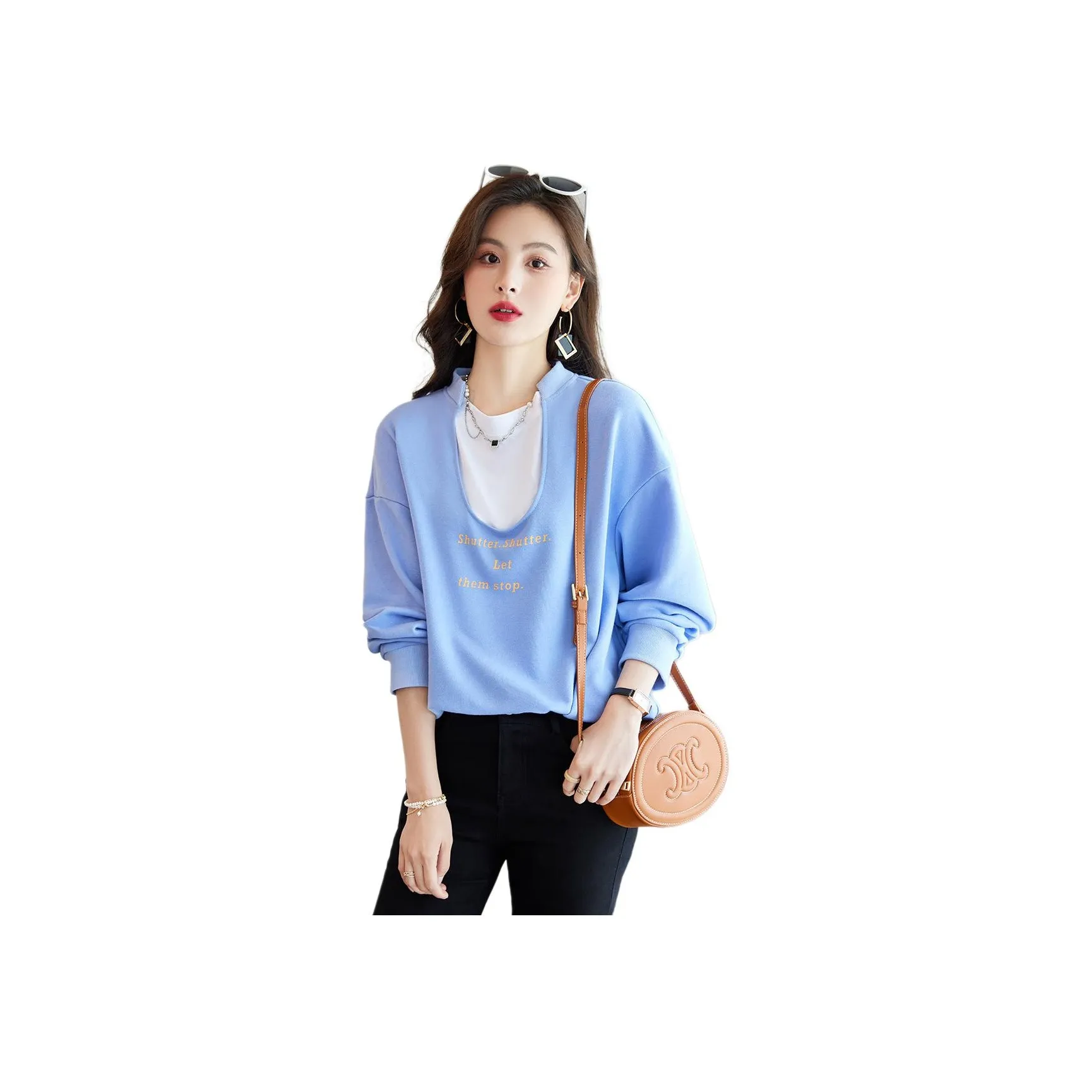 Like The Age Of Water Sweatshirt Women's Blue
