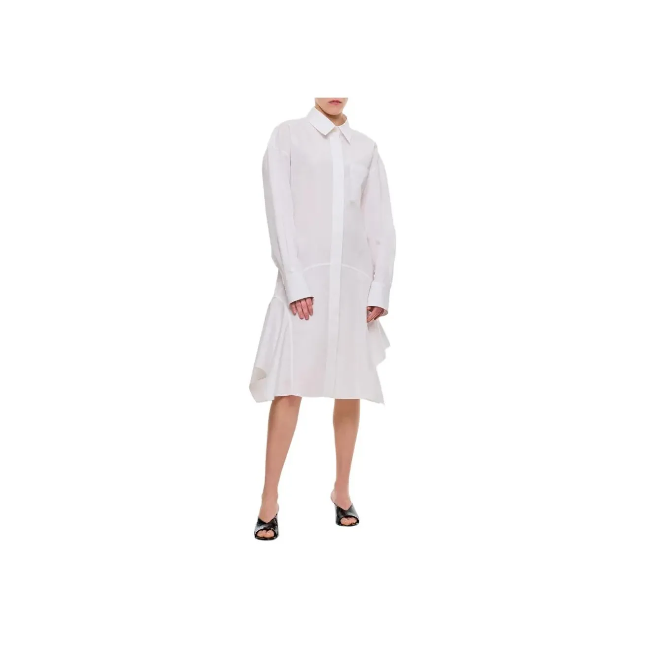Stella McCartney Collared Long Sleeve Shirt Dress