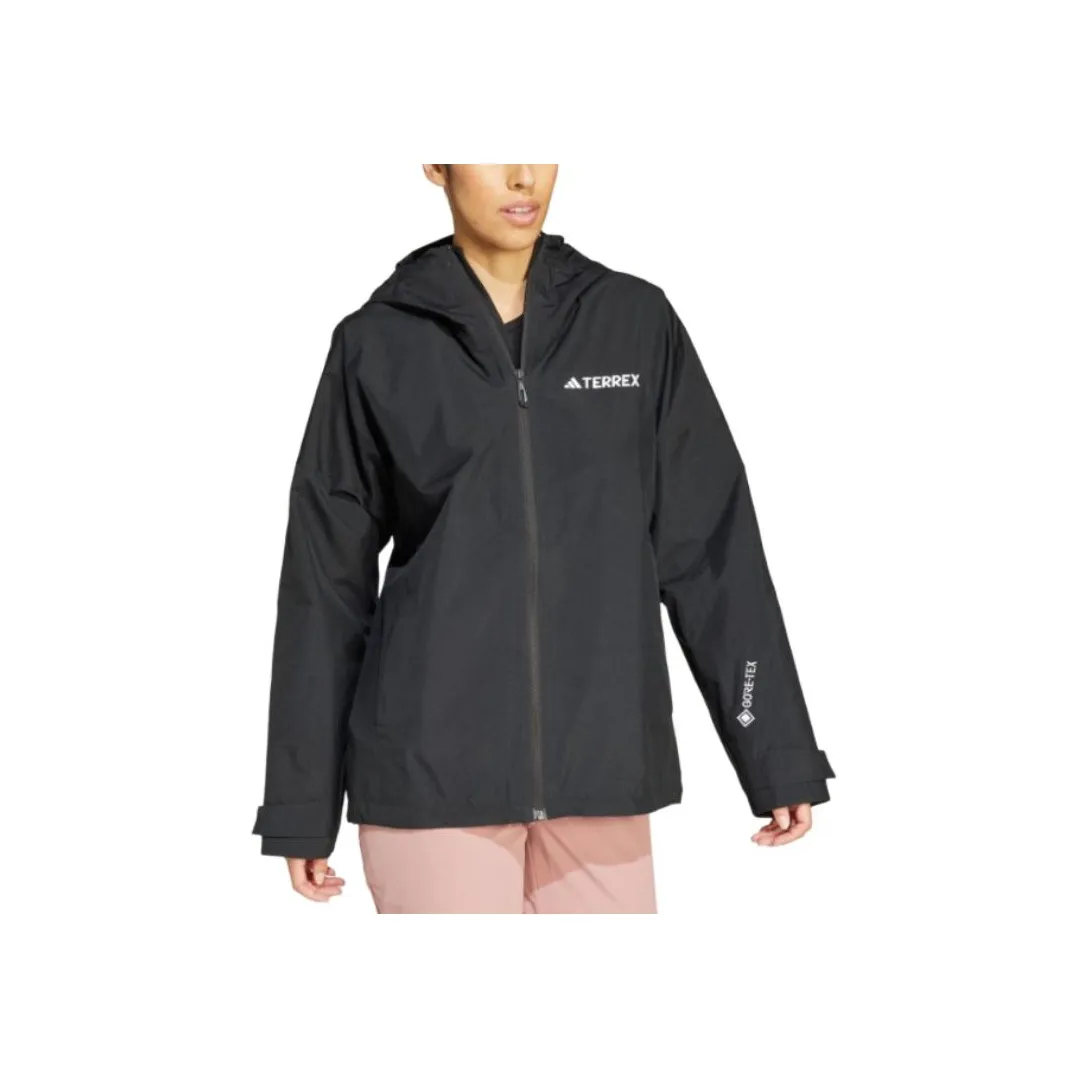 Adidas Waterproof, Windproof, And Breathable Windbreaker Jacket Women's Black