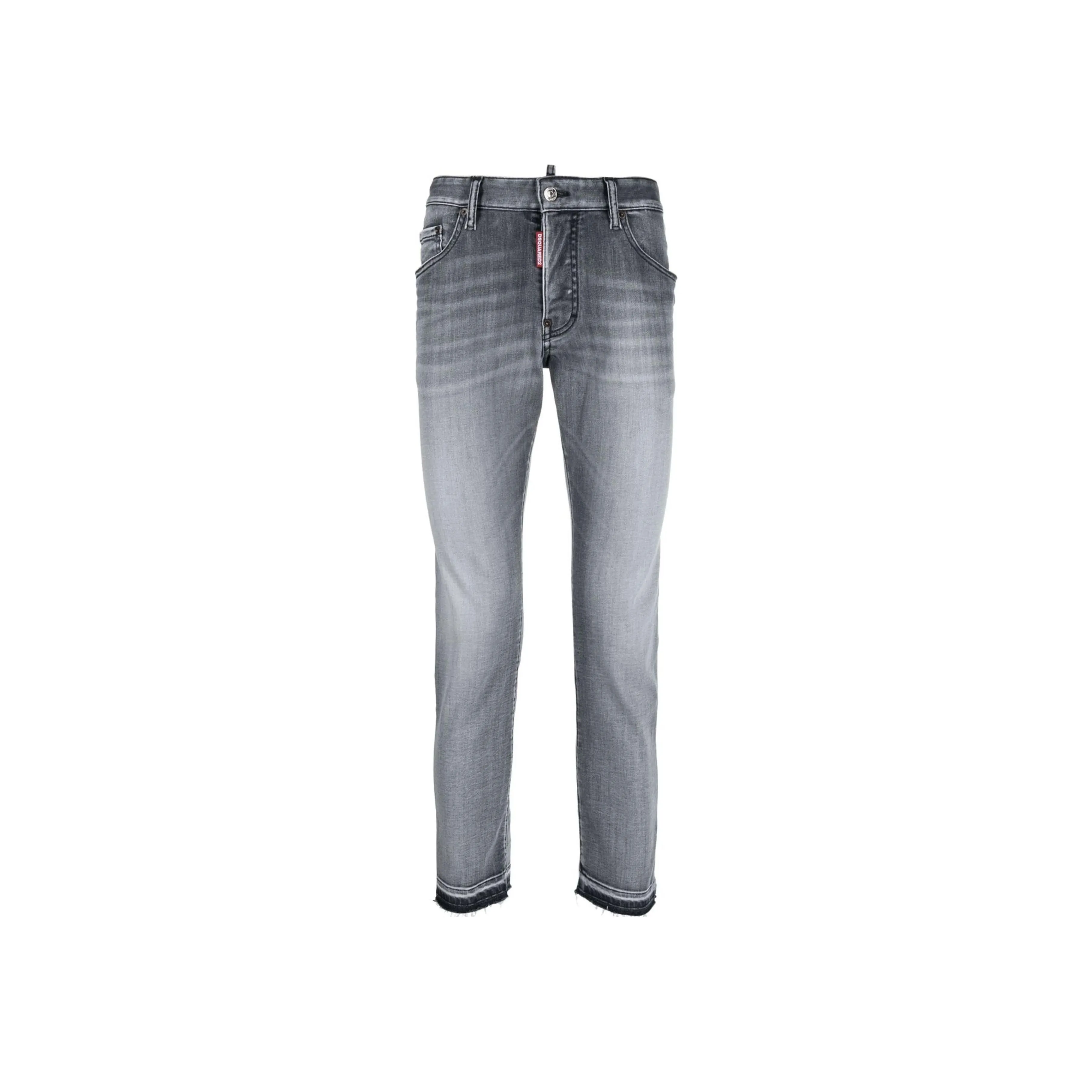 DSQUARED 2 Logo Patch Cropped Jeans