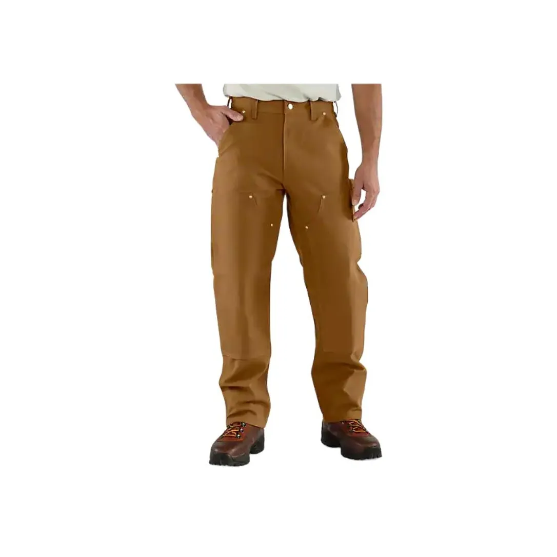 Carhartt 106679 B01 Улучшенный Твердый Утка Двойной Передняя часть Utility Work Брюки Брюки карго Свободный крой Мужской