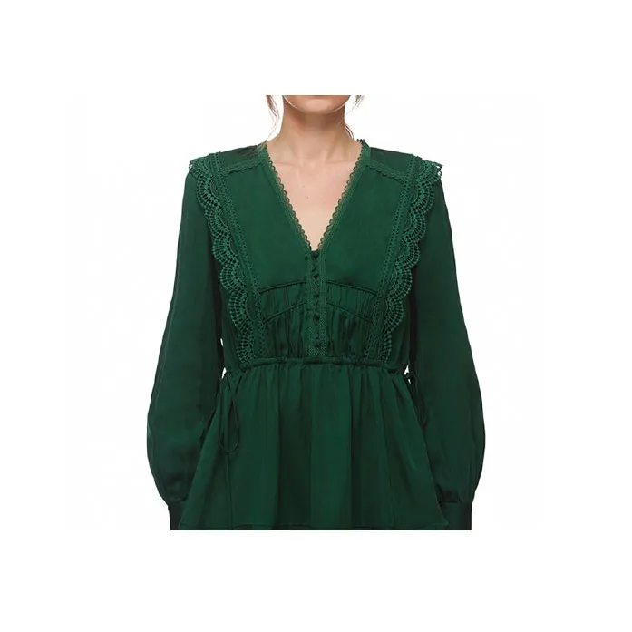 Self portrait Long Sleeved Dresses Women's Green