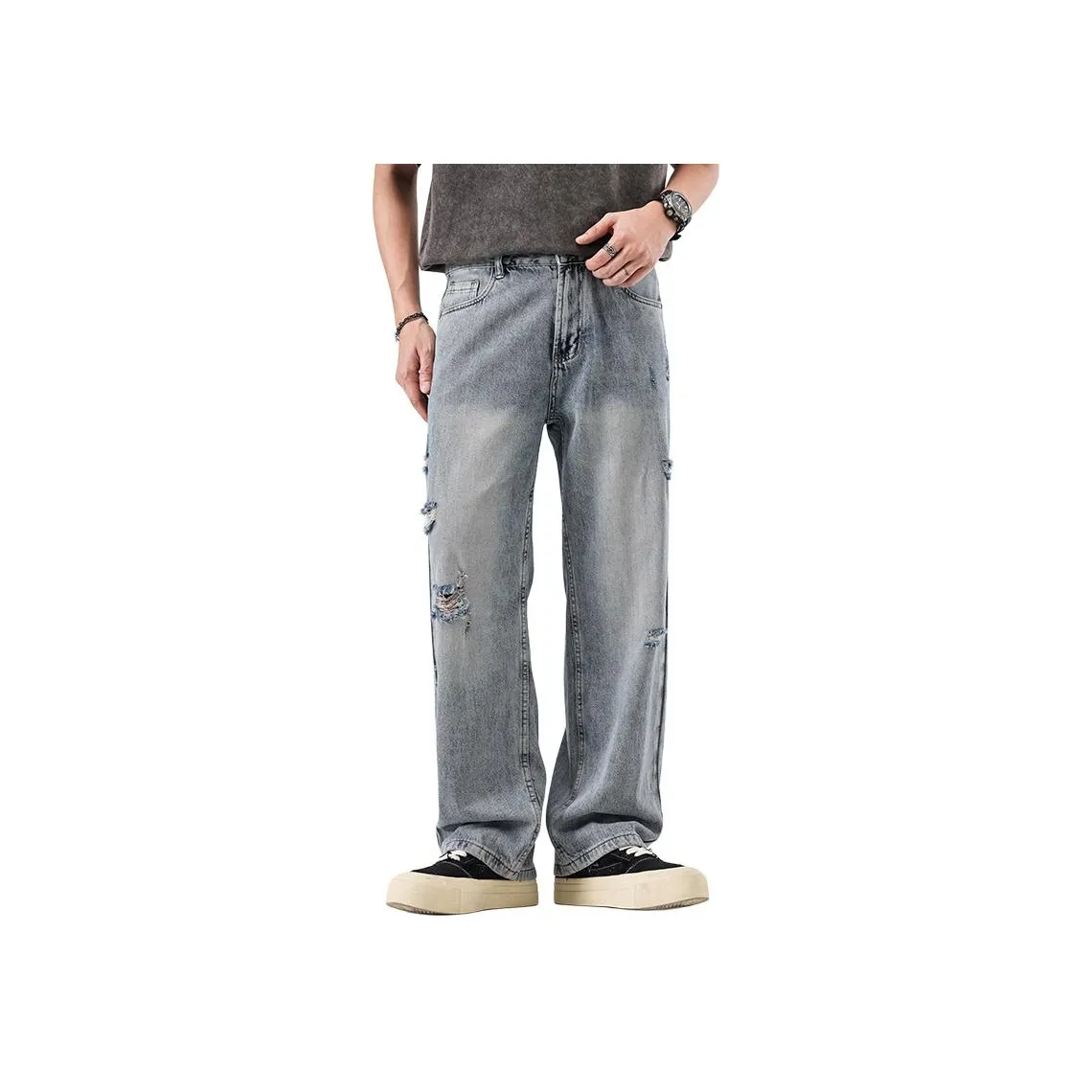 JASONWOOD Cowboy on the Run Джинсы Унисекс Туманный Серый