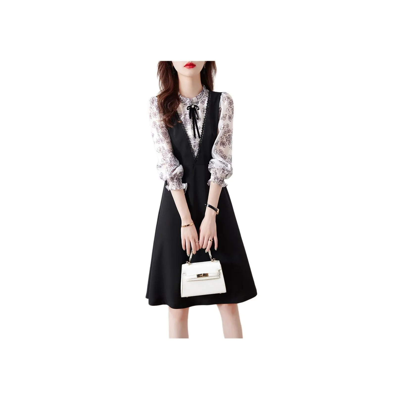 XWI Long Sleeved Dress Women's Black