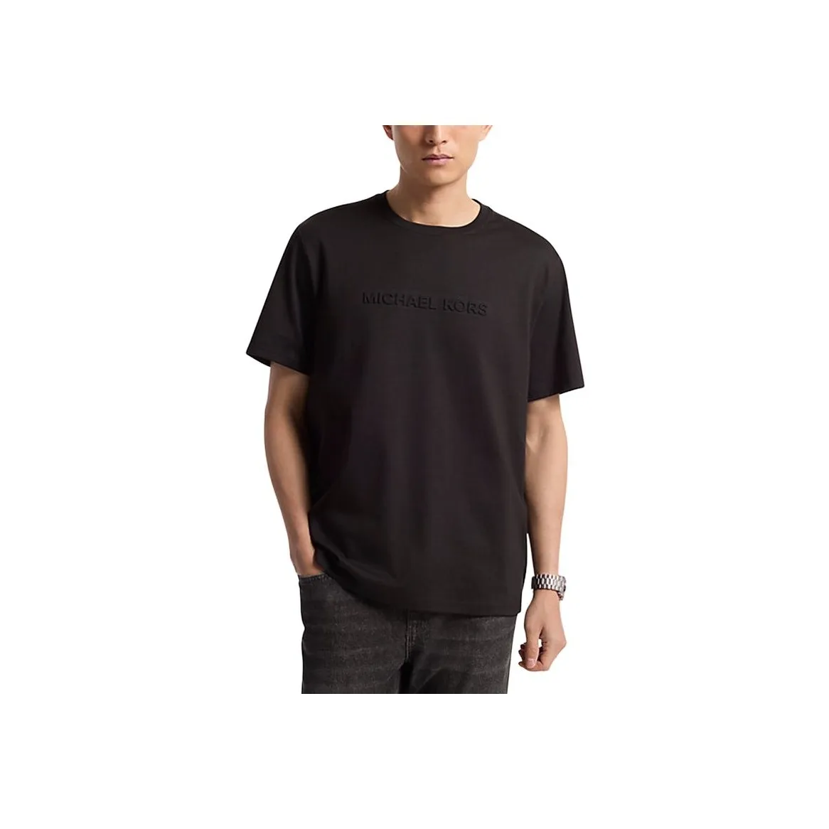 MICHAEL KORS Logo embossed T shirt