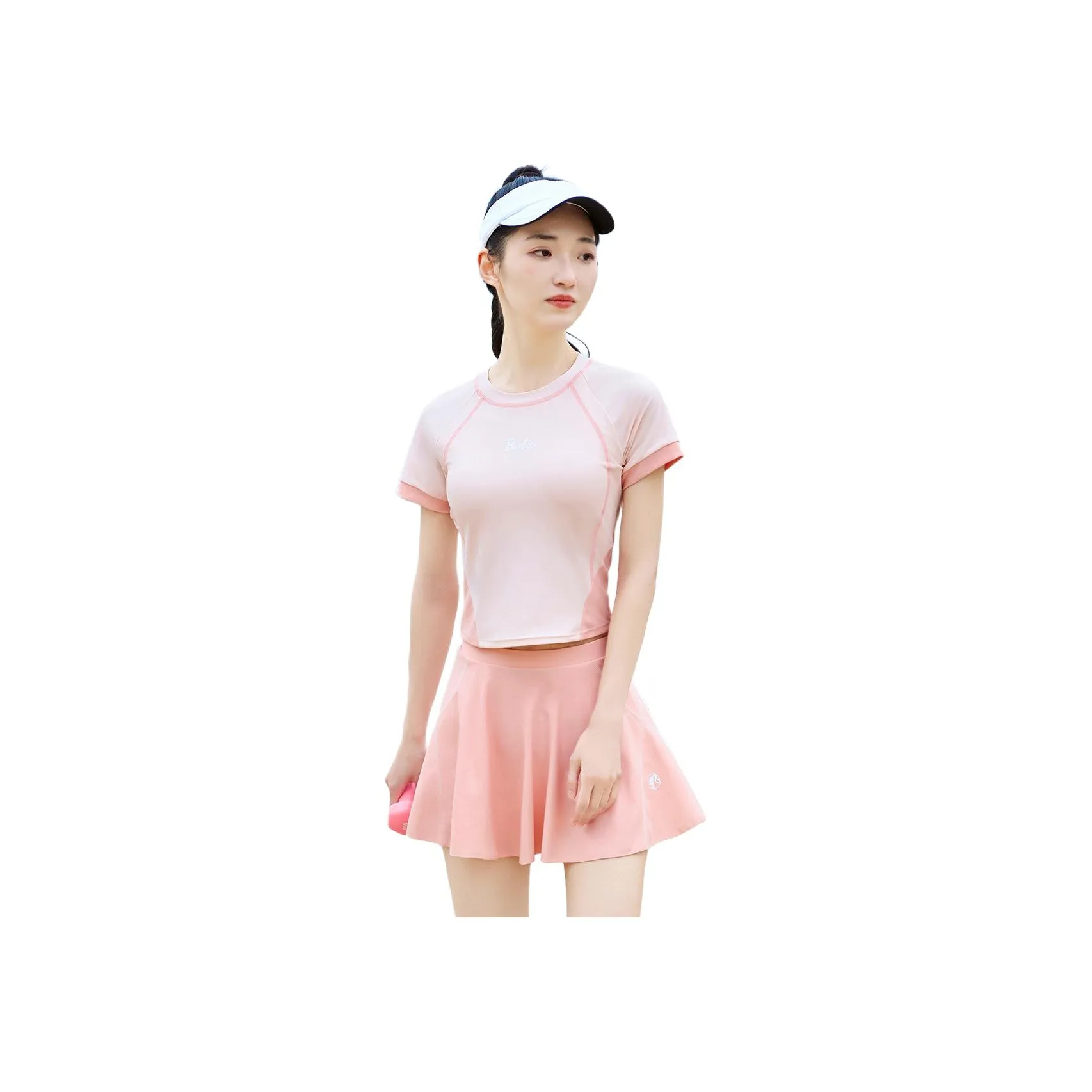 Барби Двухкомпонентный Купальник Женский Розовый