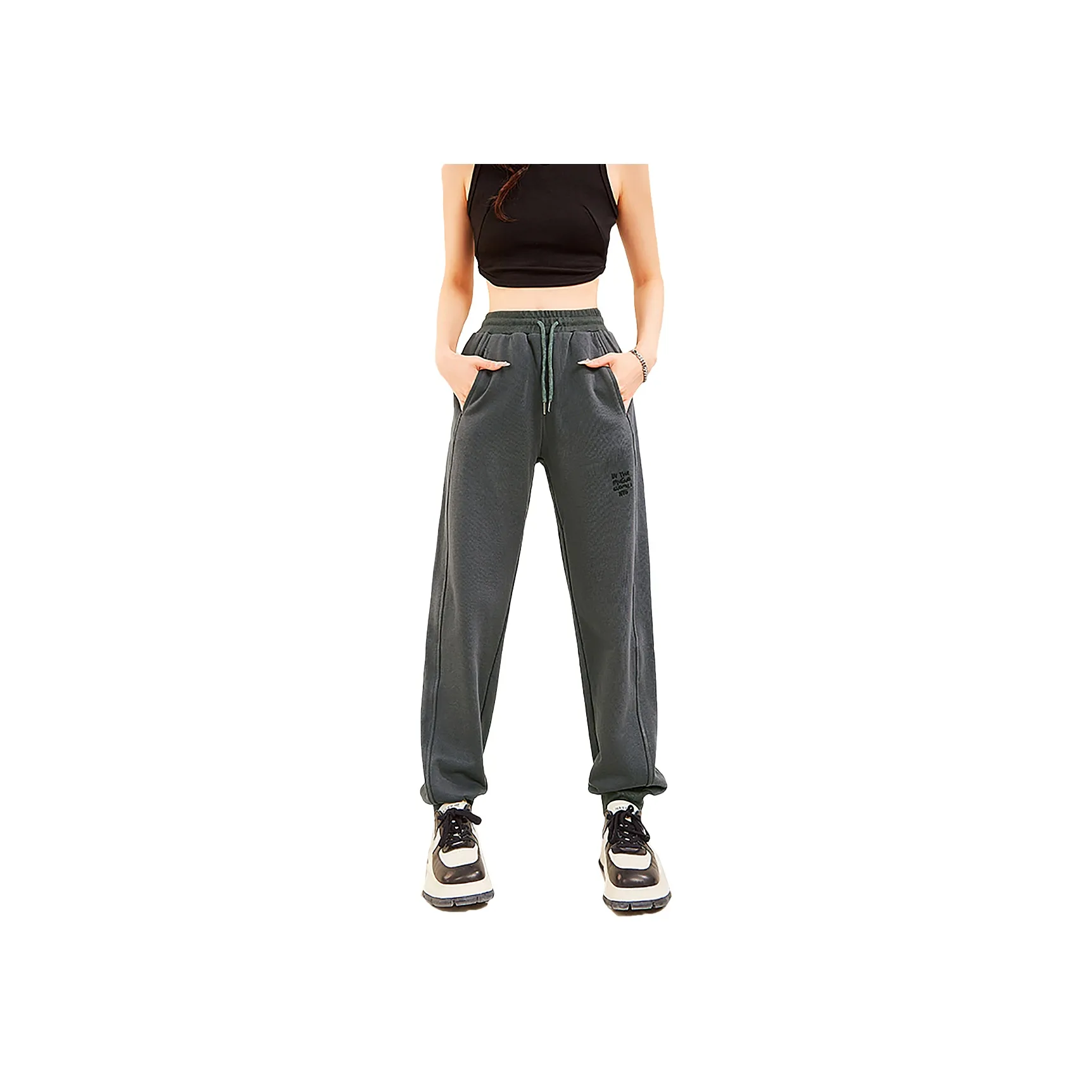 MUGUOGUOMU Knitted Sweatpants Women's