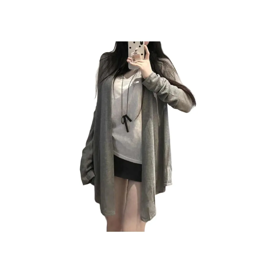 Aghr Серый Одиночная упаковка Трикотаж Универсальный размер Женский Трикотаж