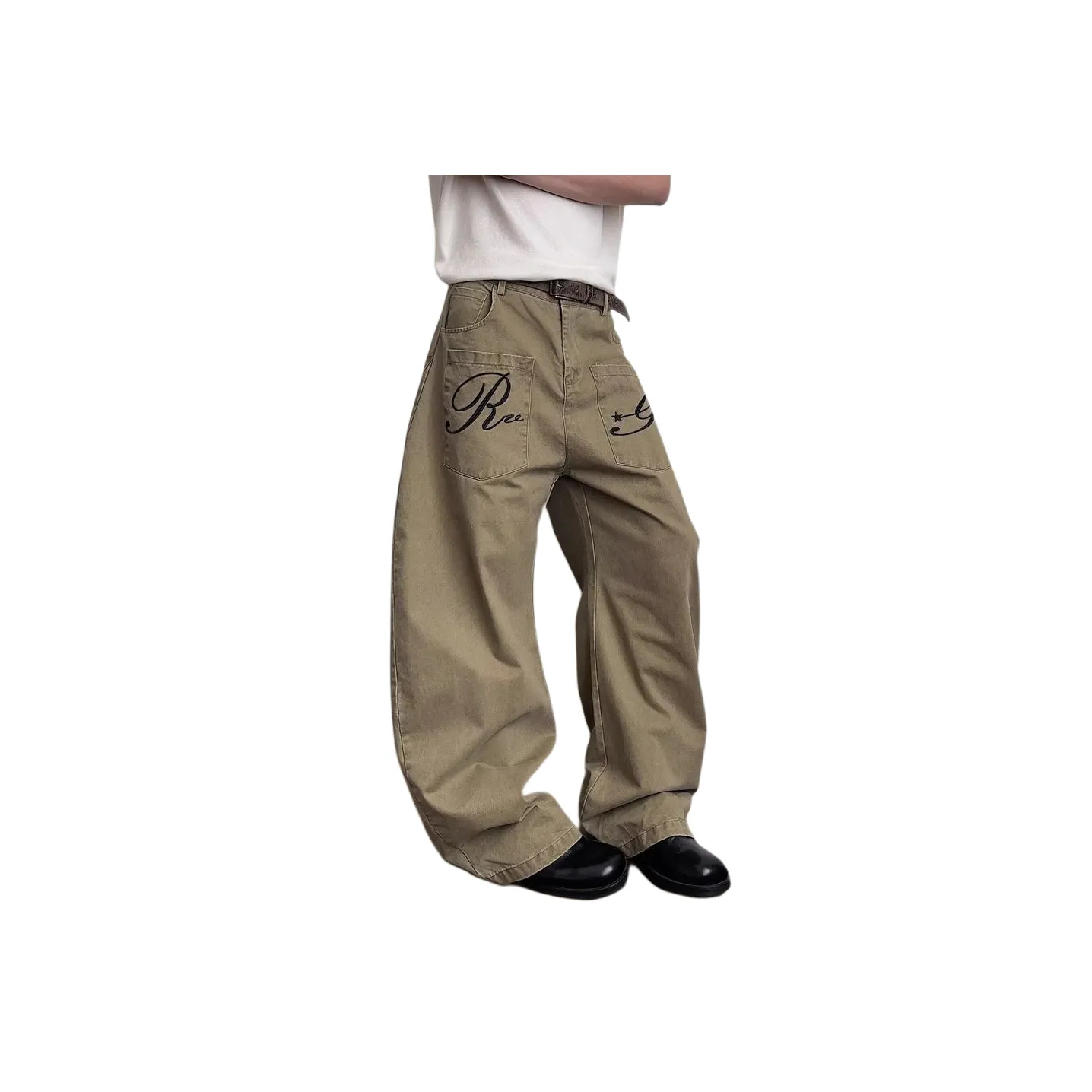 PANDA ADEVIL Коричневый Унисекс Джинсы