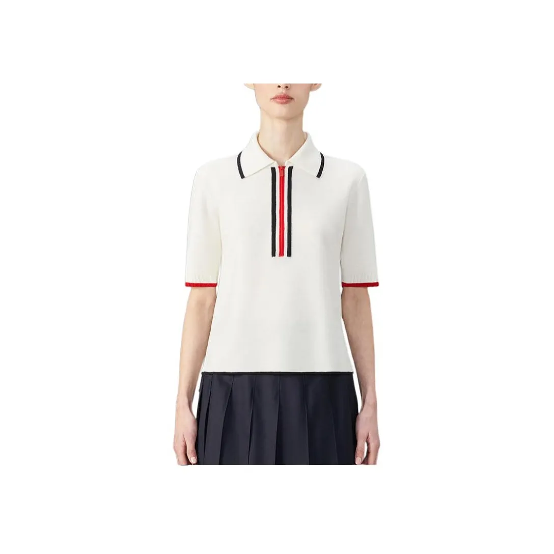 THOM BROWNE RWB stripe Virgin Wool Dress