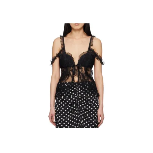 ANNA SUI Черные Женские Майки
