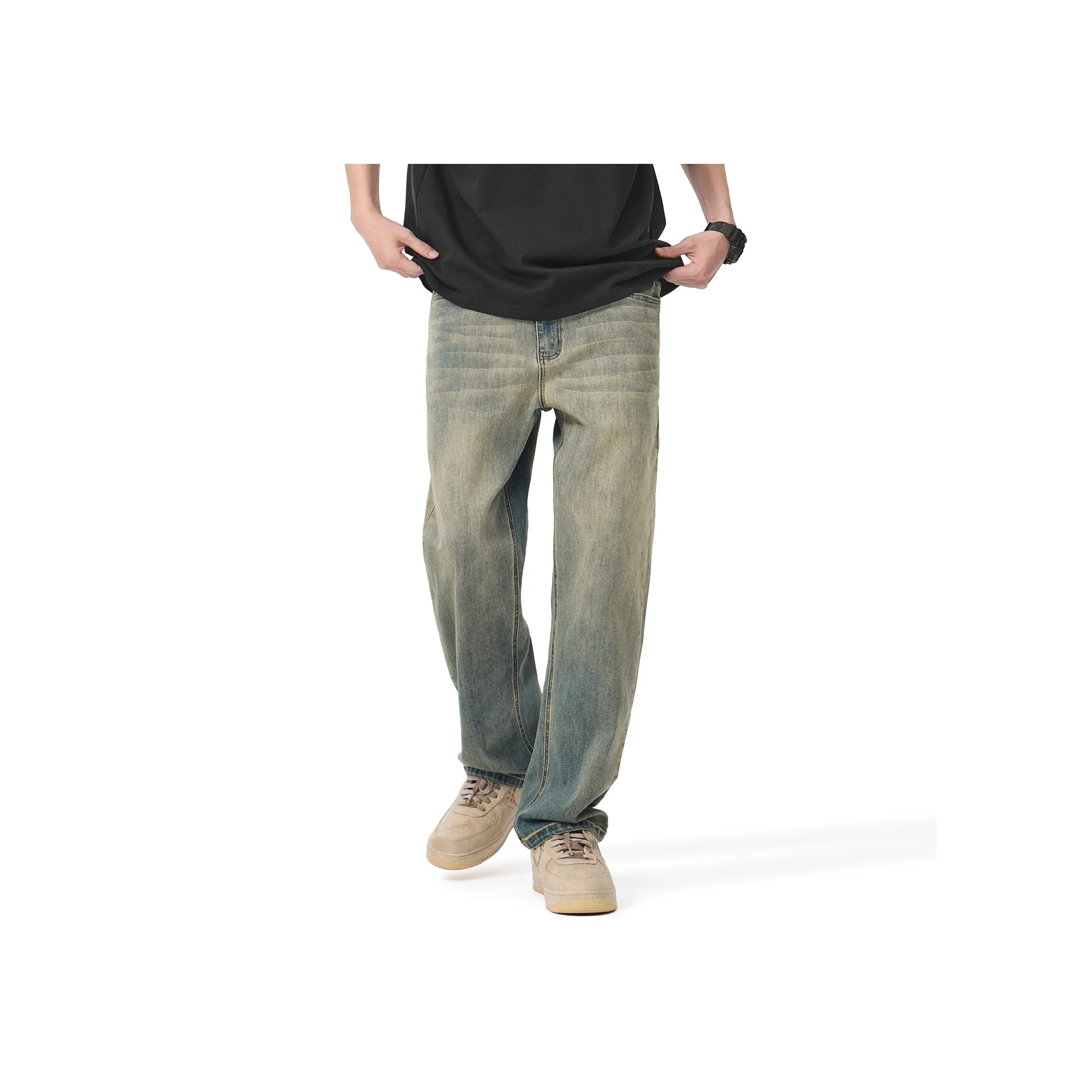 GWIT Jeans Men's Yellow Mud Denim