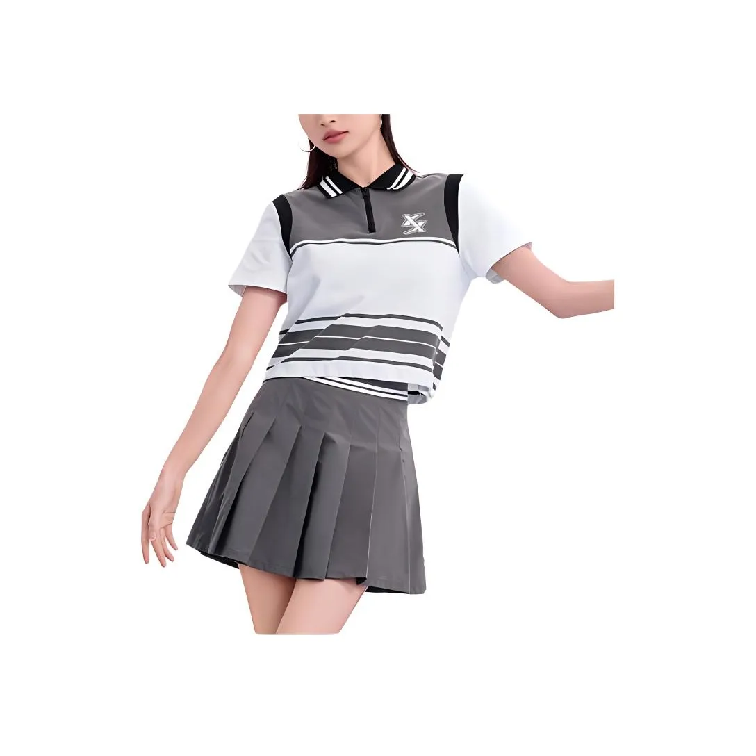 XTEP Casual Short Skirts Women's Oyster Gray