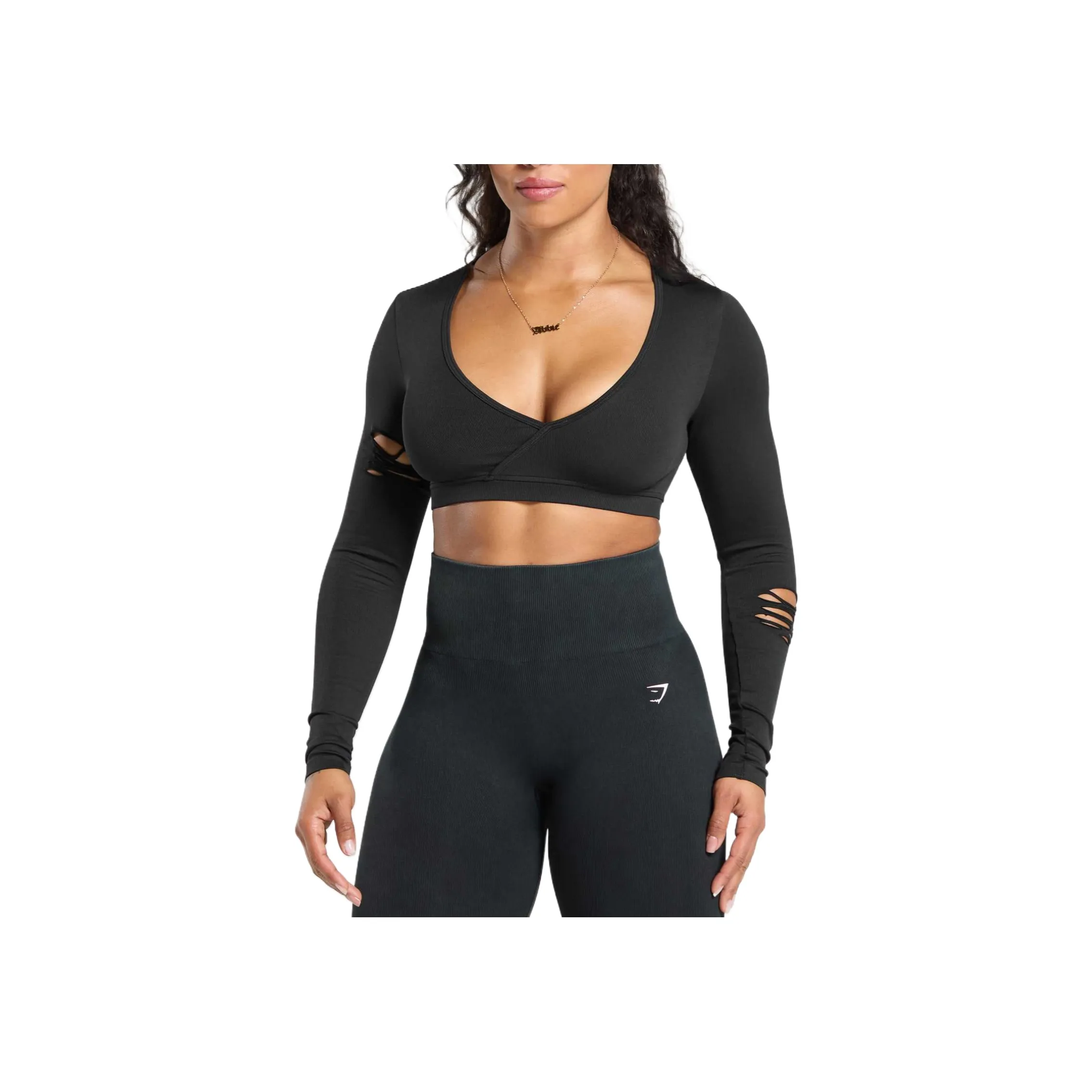 GYMSHARK Женские короткие топы