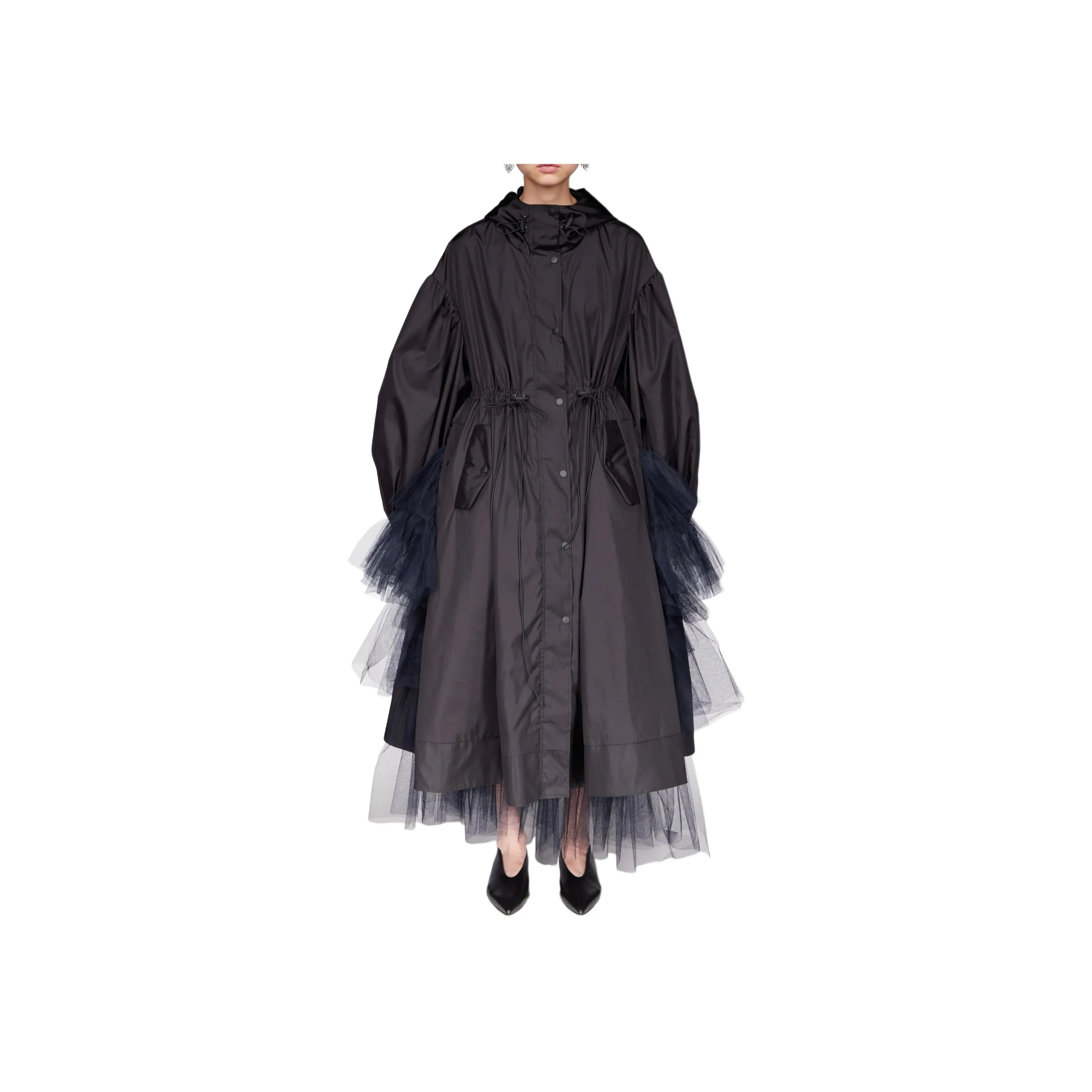SIMONE ROCHA Long puff sleeve Trapeze Parka