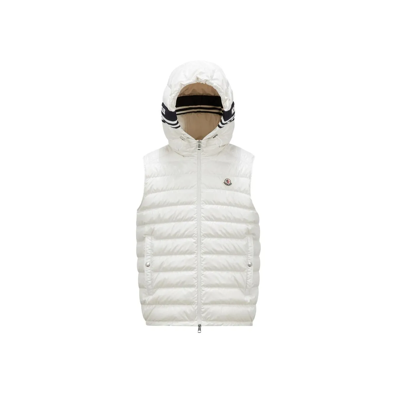 Moncler Logo Patch Zip-Up Vest