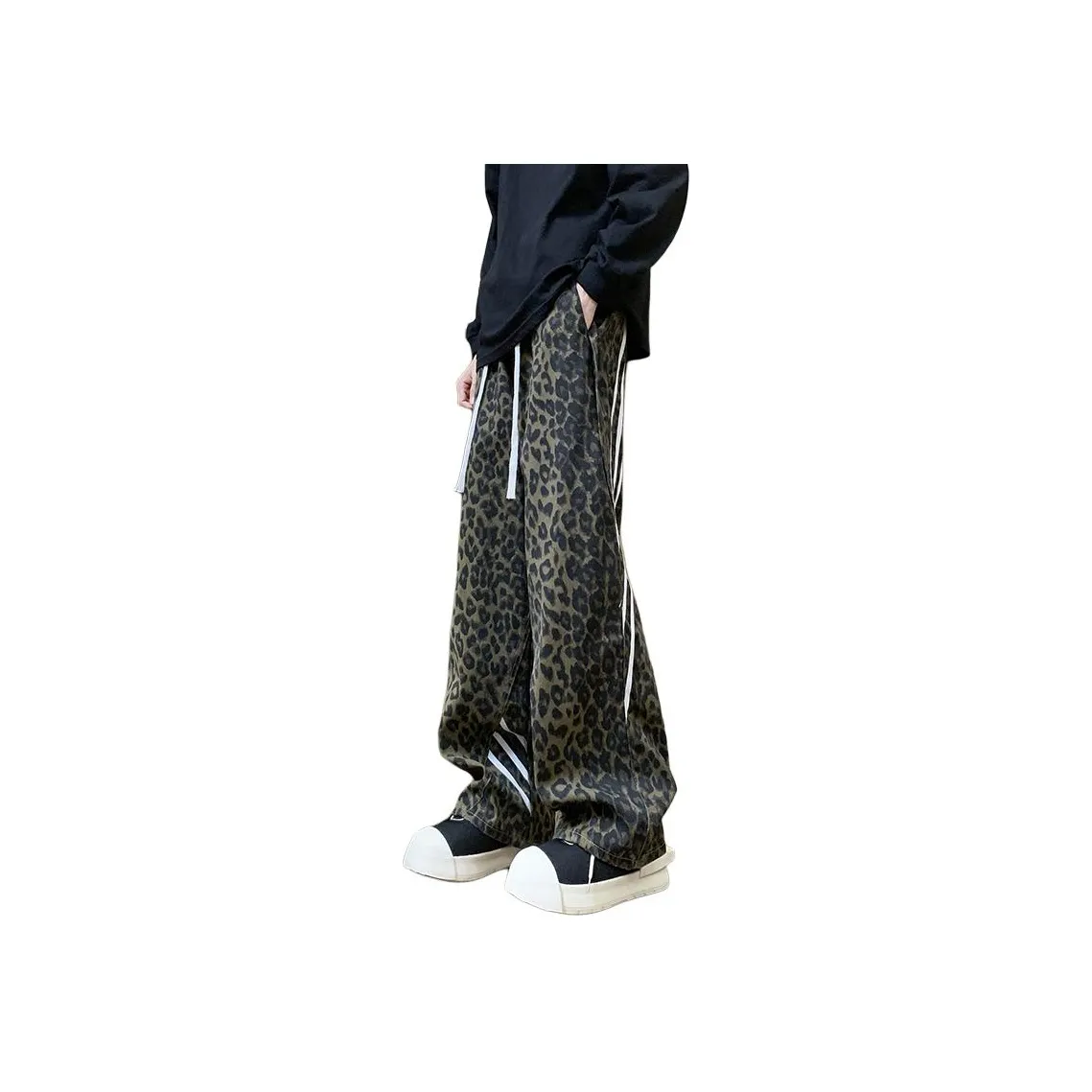 KOKO BASE Jeans Unisex Leopard Print
