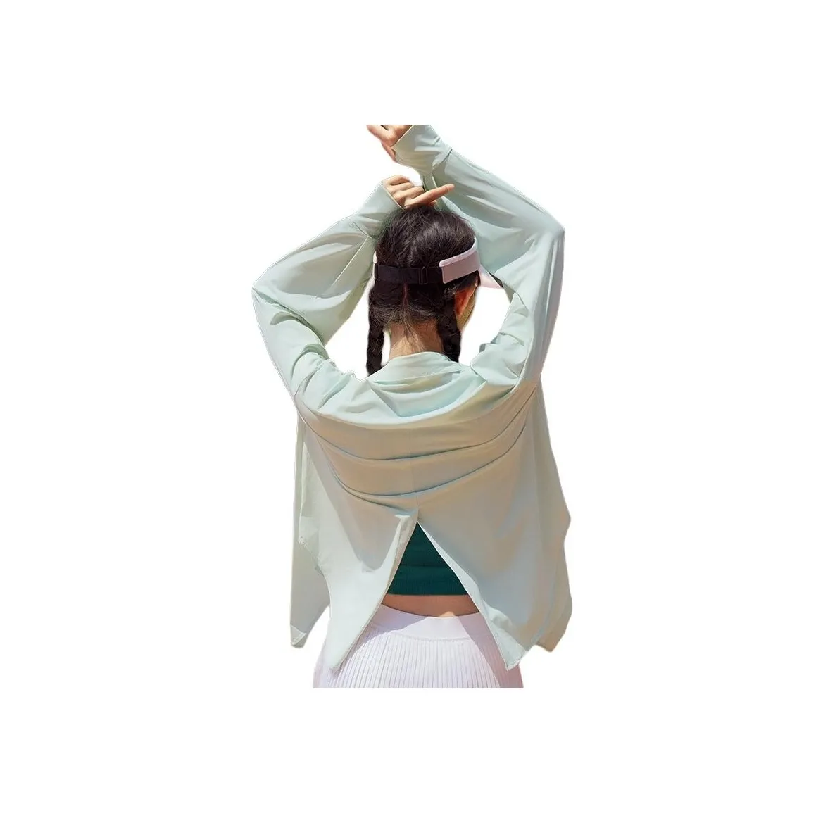 Meesu Fitness Clothing Women's Mint Green Sun Protection Clothing