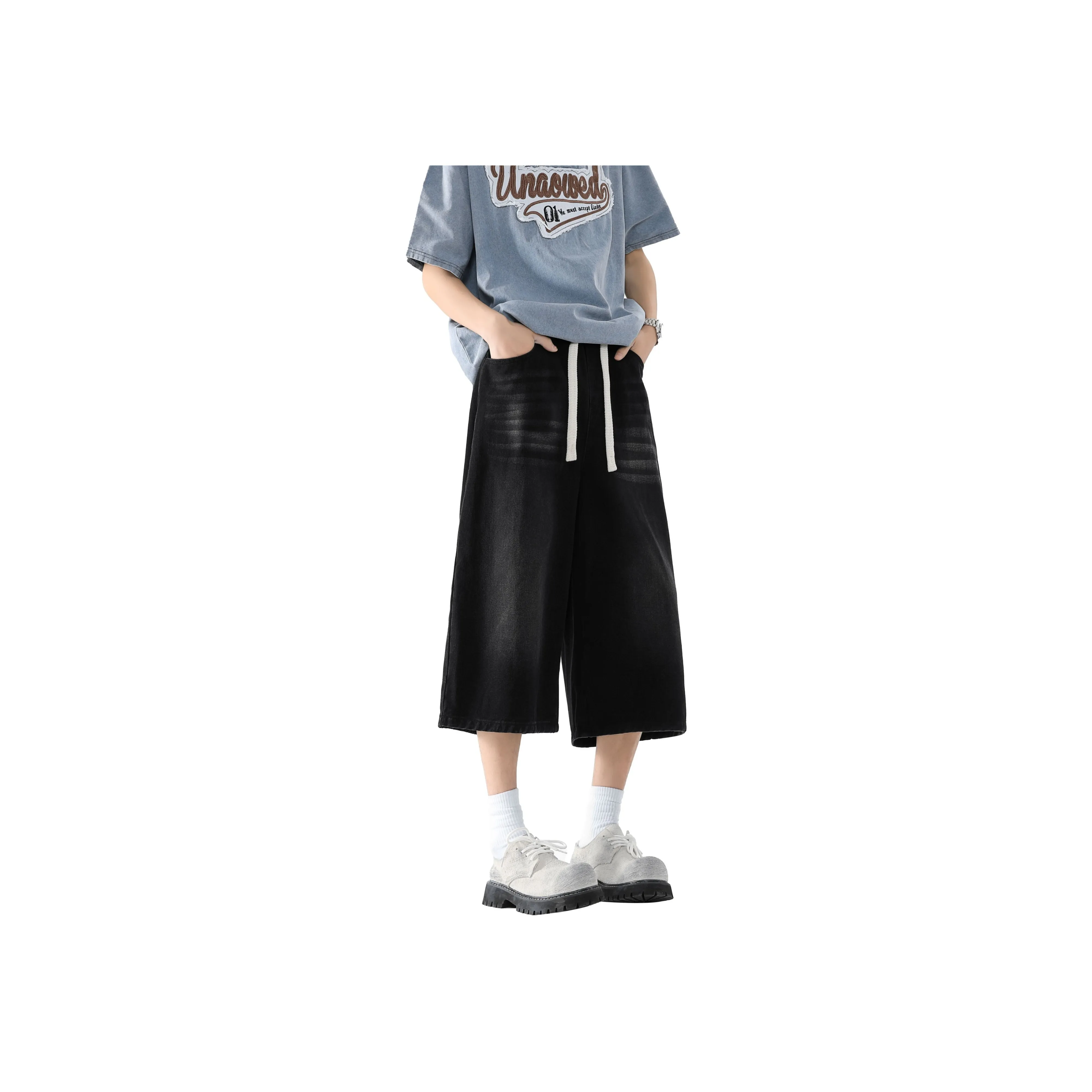 Ang2 Stu Denim Shorts Unisex