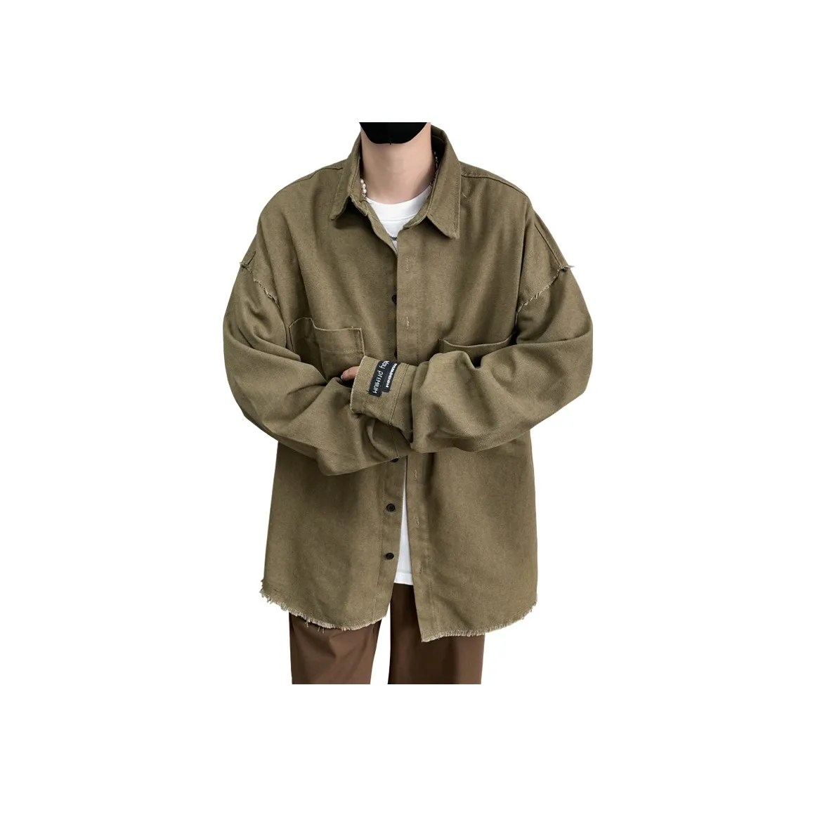 ZUOFEILI Зеленый Унисекс Рубашки