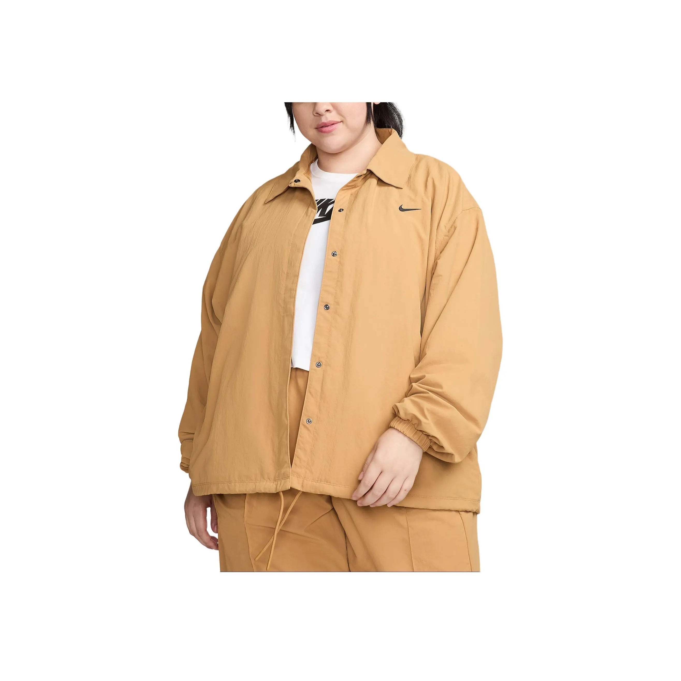 Nike Sportswear Essential Women's Oversized Uv Woven Coaches' Jacket Plus Size