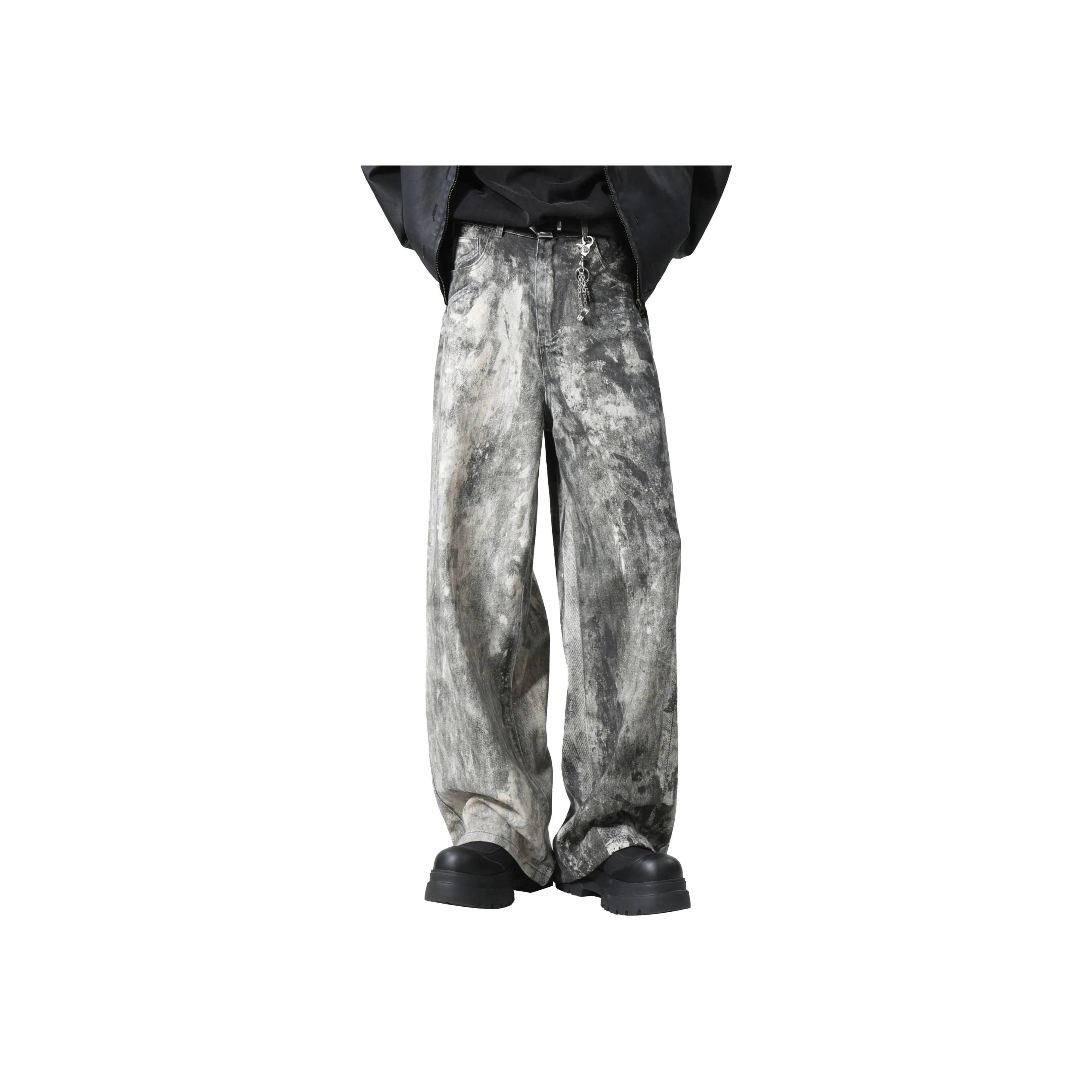 DANGERTIGER Knitted Sports Pants Unisex Wasteland Gray