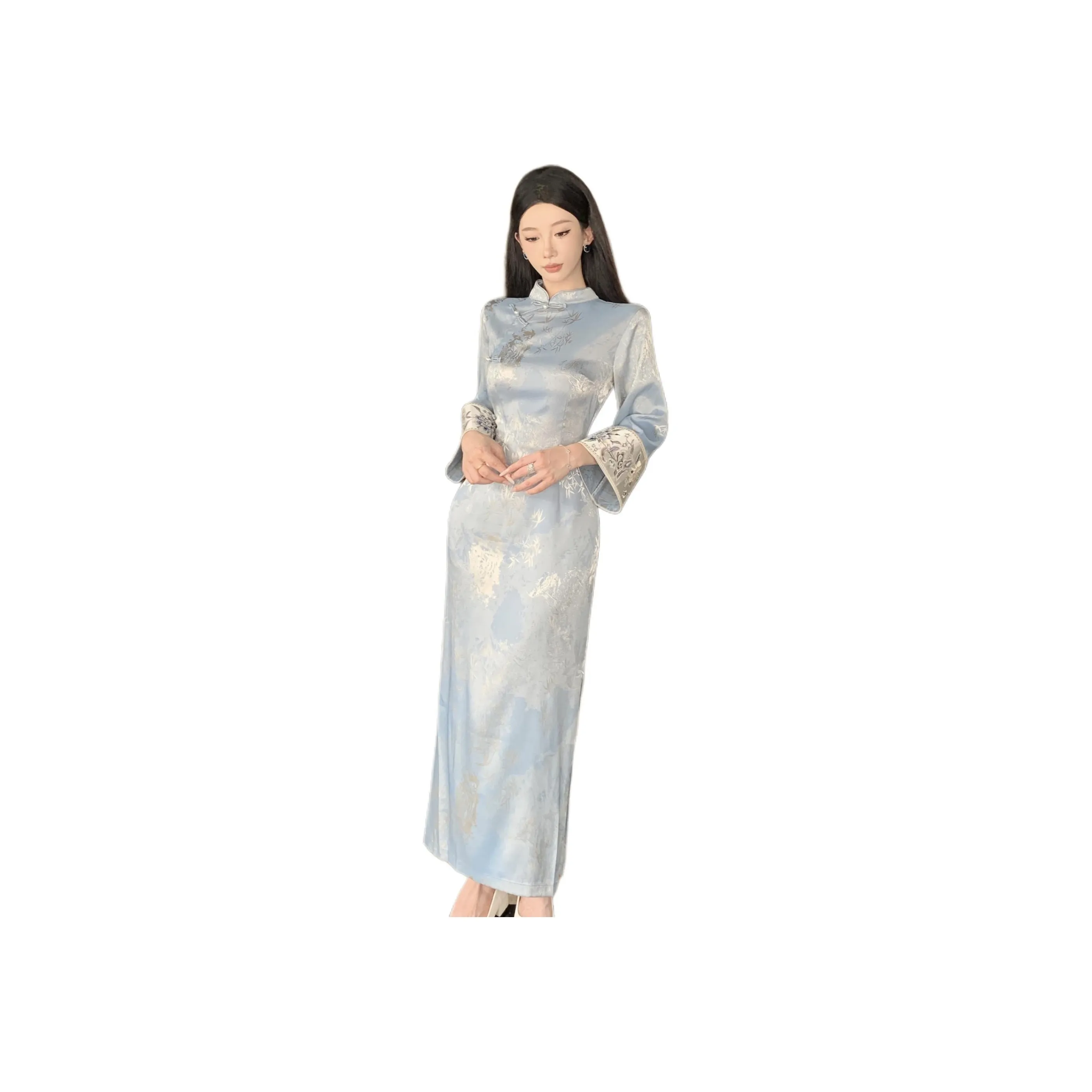 Mu Xiao Xin Длинный рукав Платье Женское