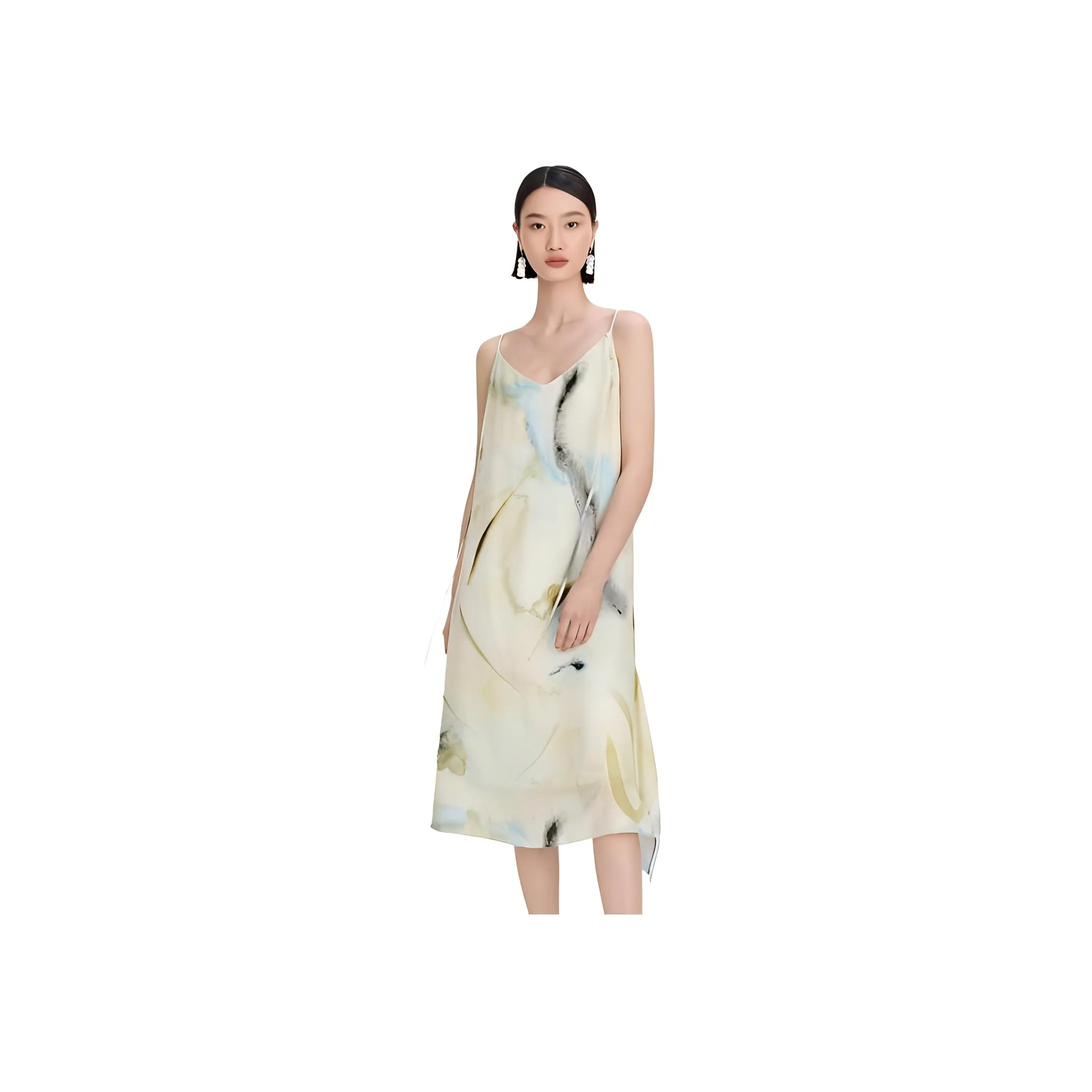 NAWEI Slip Dress Women's Willow Green
