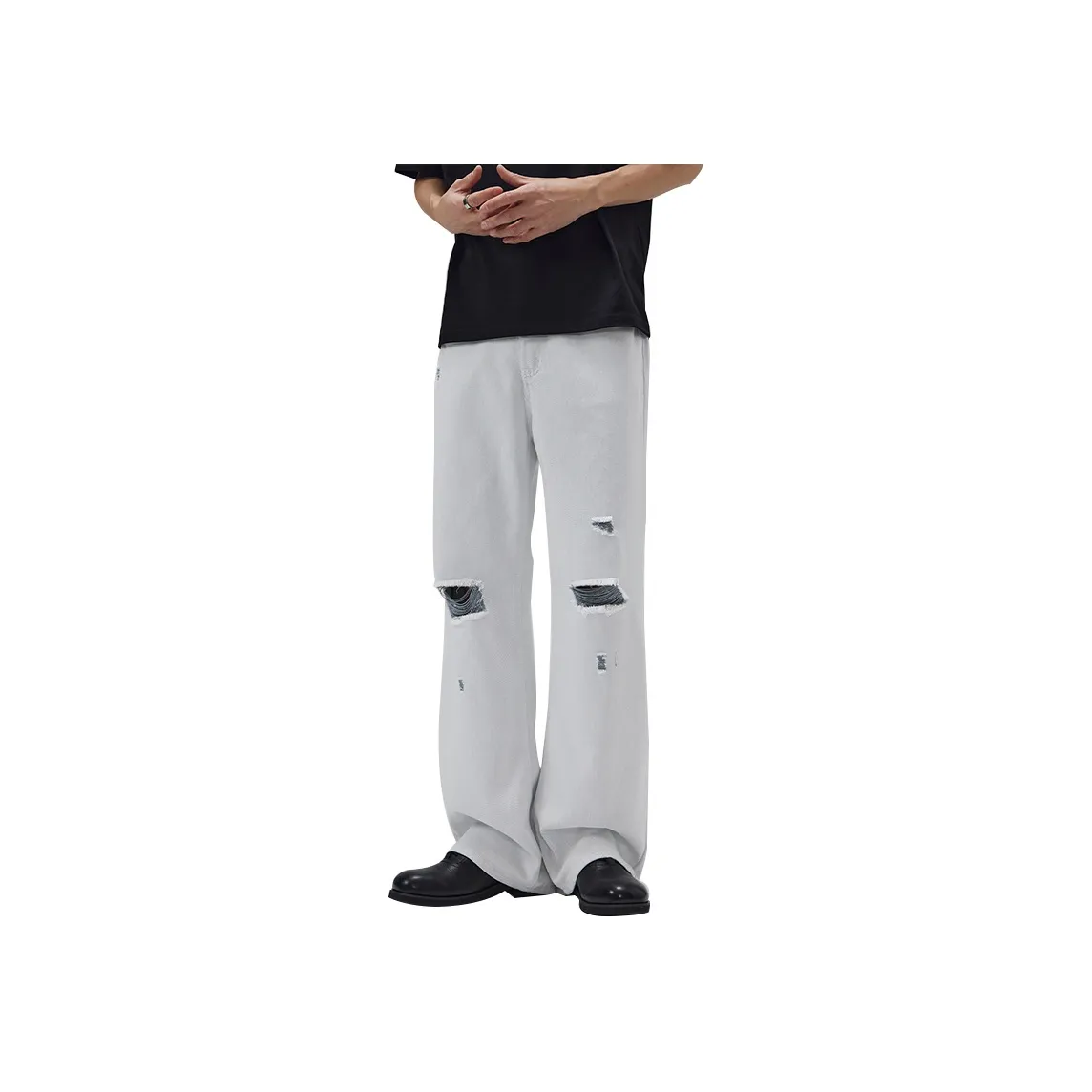 CREAZIONI LA FANTASIA E MOBILE Jeans Unisex Blue Yarn White