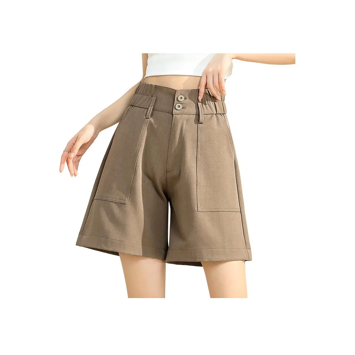 JEANSWEST Хаки Женские Повседневные шорты