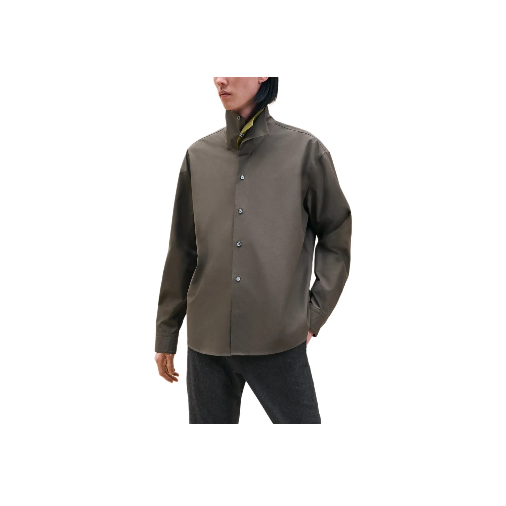 HERMES Shirts Men's Dark Green