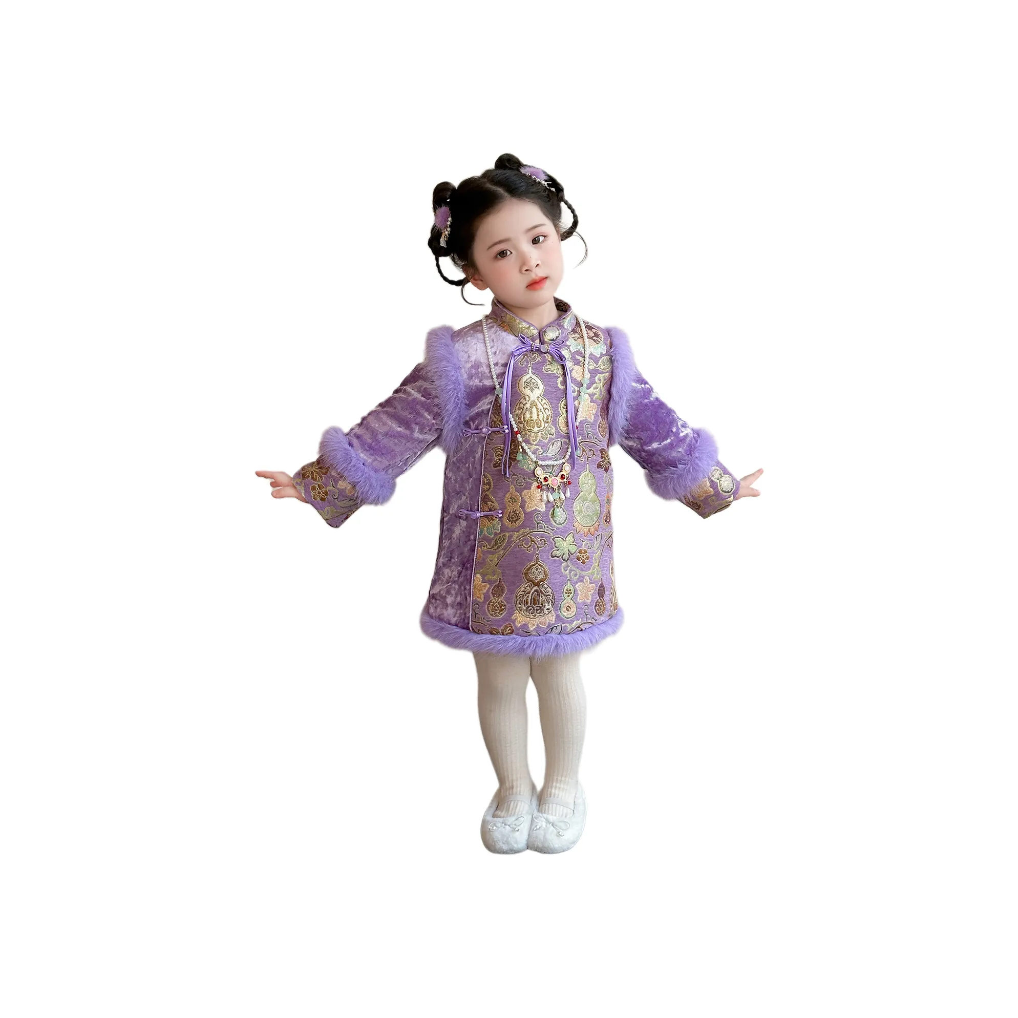 ZHIO Фиолетовый Формальный Юбка Kids Платья