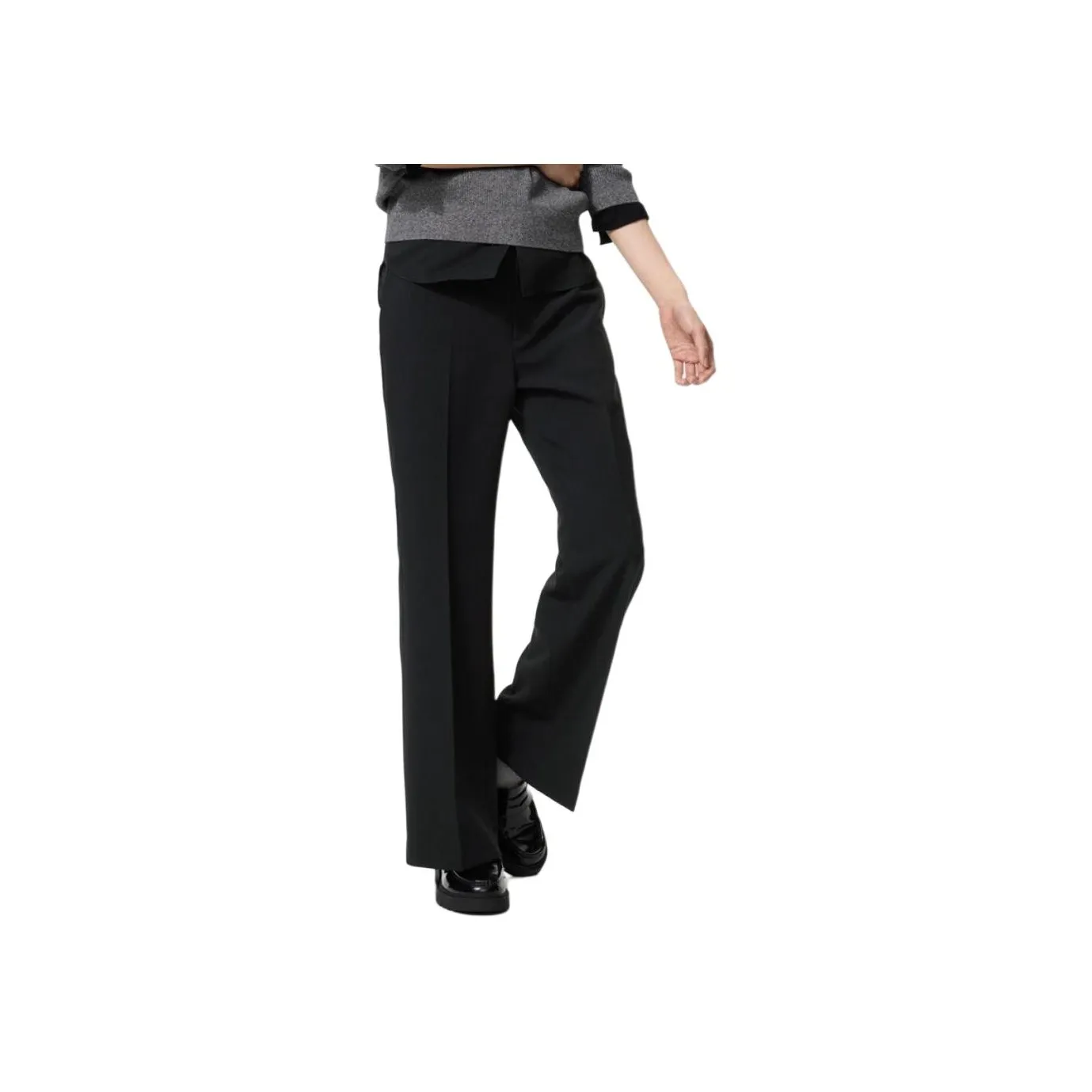 UNIQLO Черные Женские Костюмные Брюки