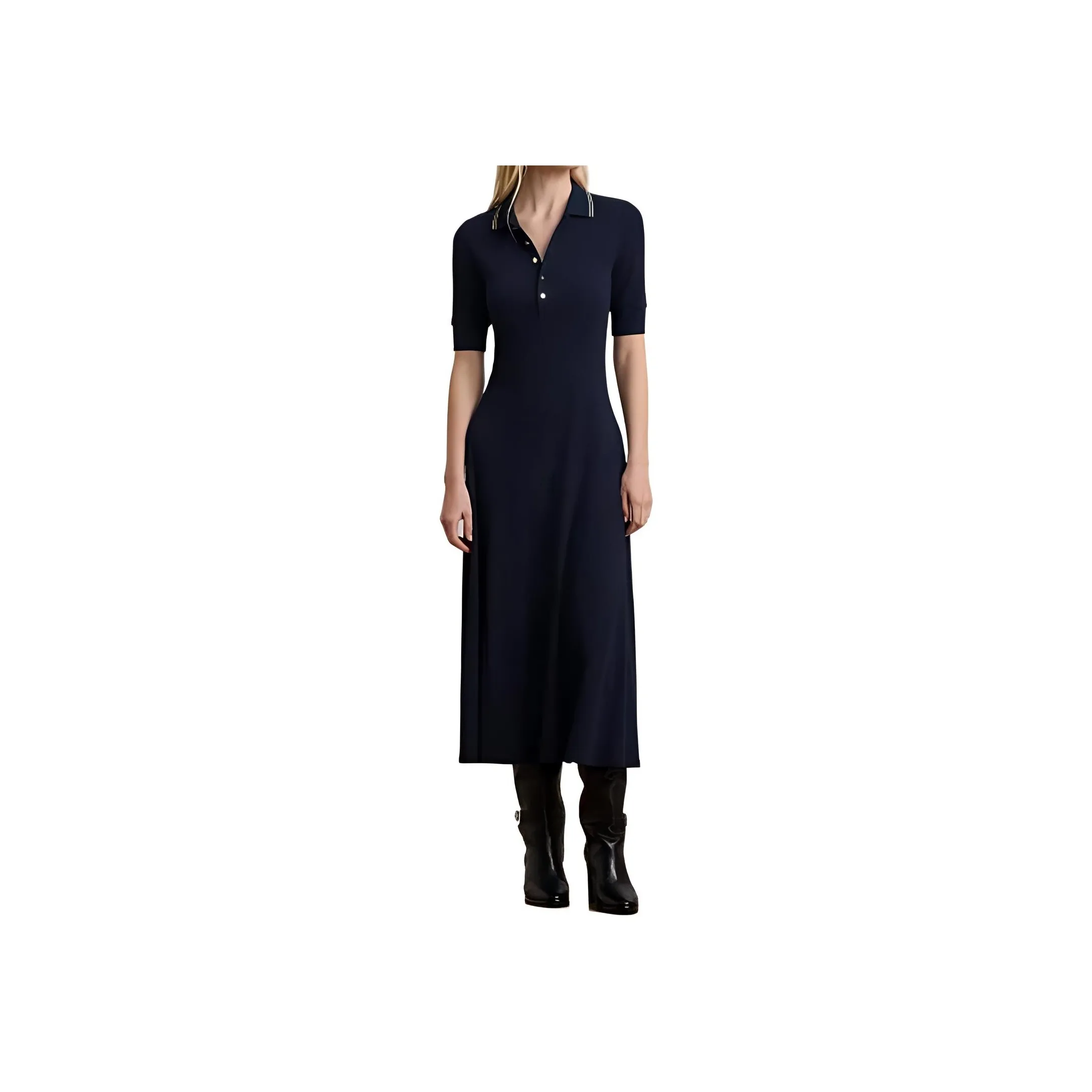 Lauren Ralph Lauren Short Sleeved Polo Shirt Dress