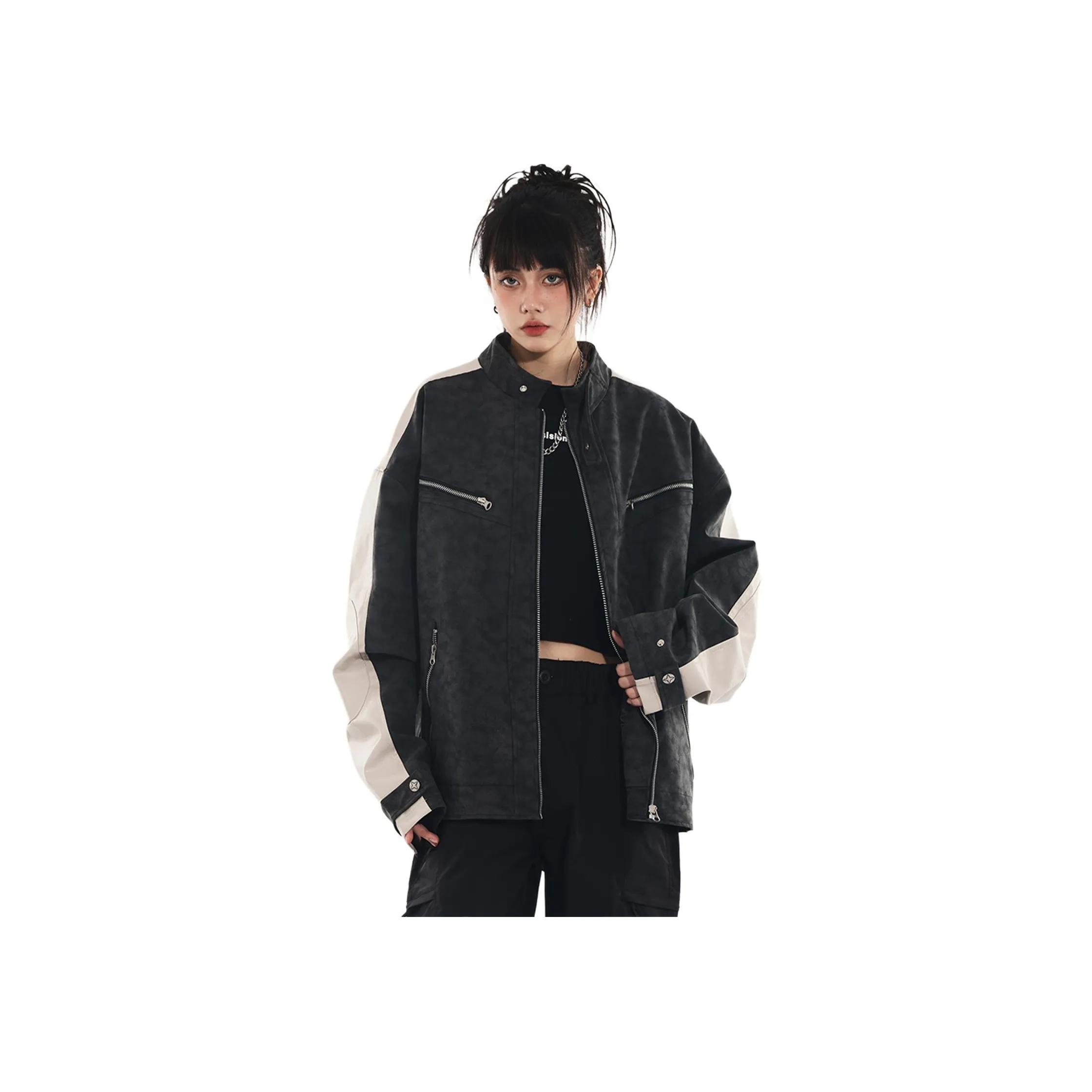 Pirkadat Серый Унисекс Кожаные куртки