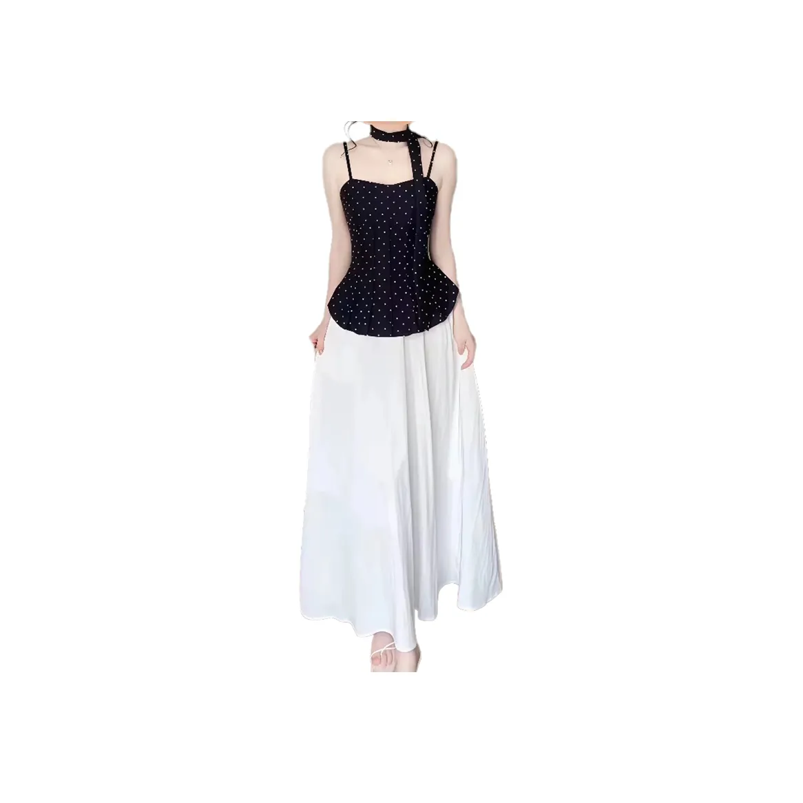 AURORA MUSE Slip Dresses Women's Black White