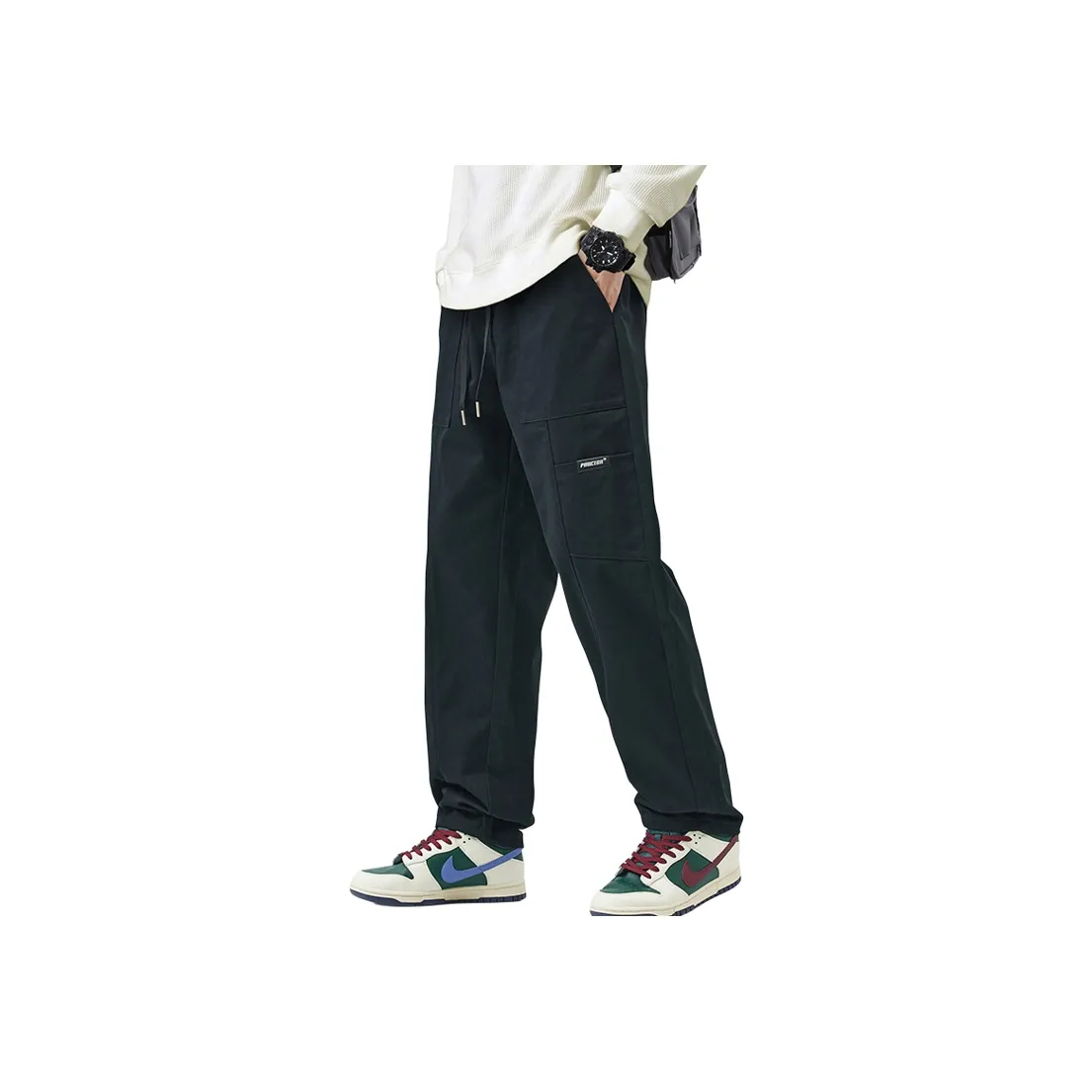 Humanism 1986 Повседневные брюки Унисекс Армейский зеленый