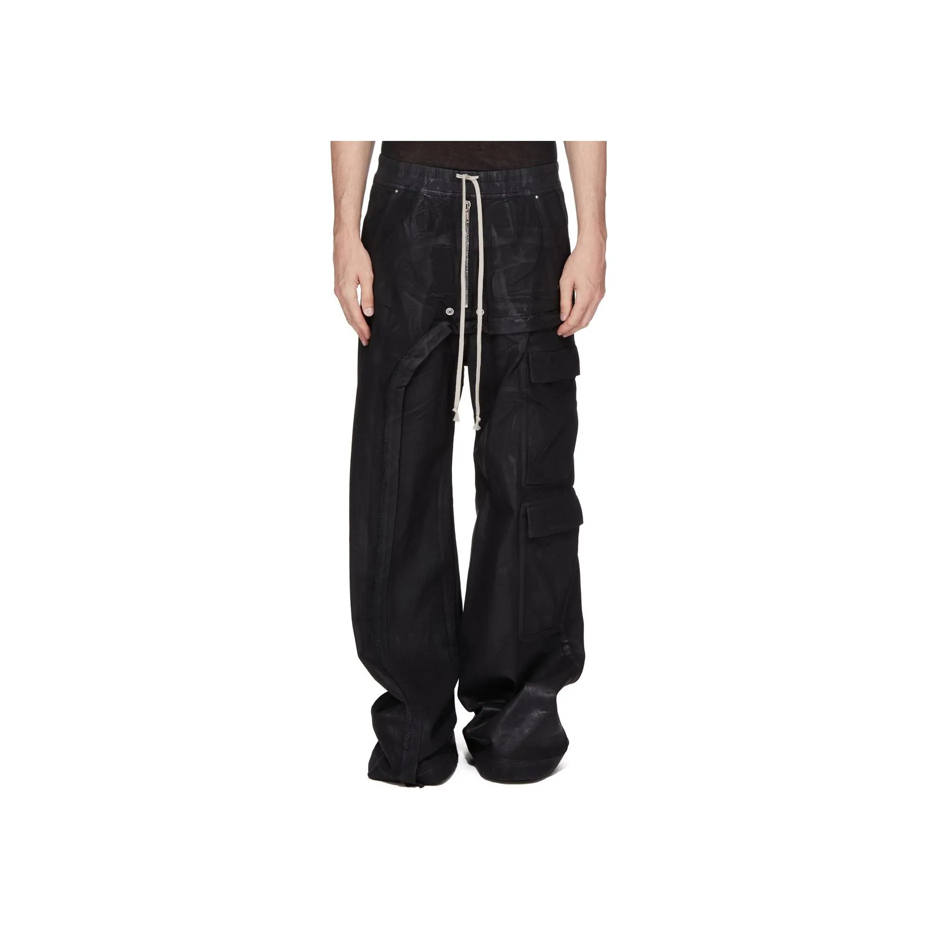 Rick Owens DRKSHDW Imbalanced Double Cargo Jumbo Belas Jeans