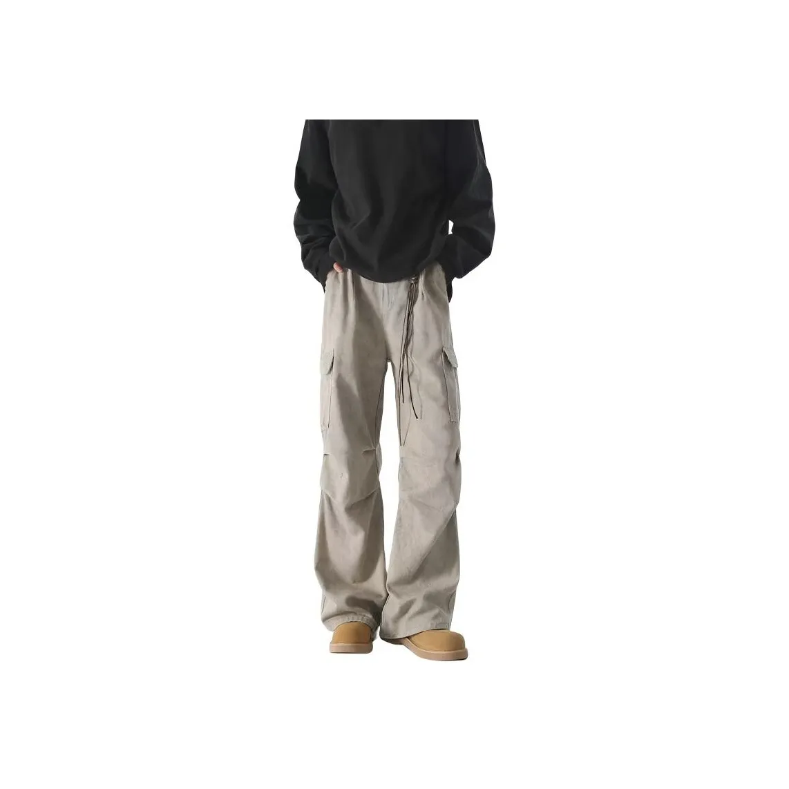 BAOZAN Хаки Унисекс Повседневные Штаны