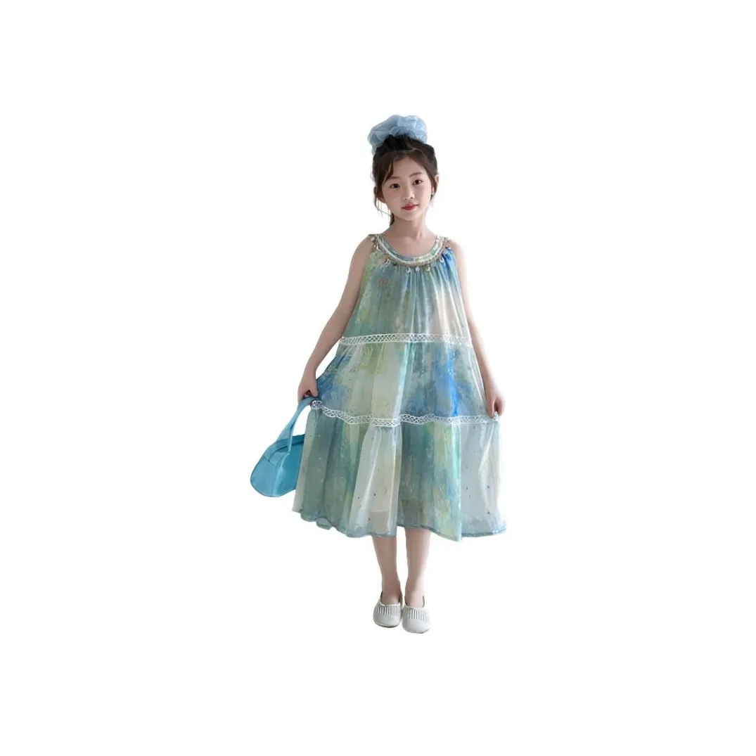 Than Than Me Женский Летний Юбка Детское Платье Свежий Принцесс Платье Богемная Пляжная Юбка Школьная Модная Брендовая