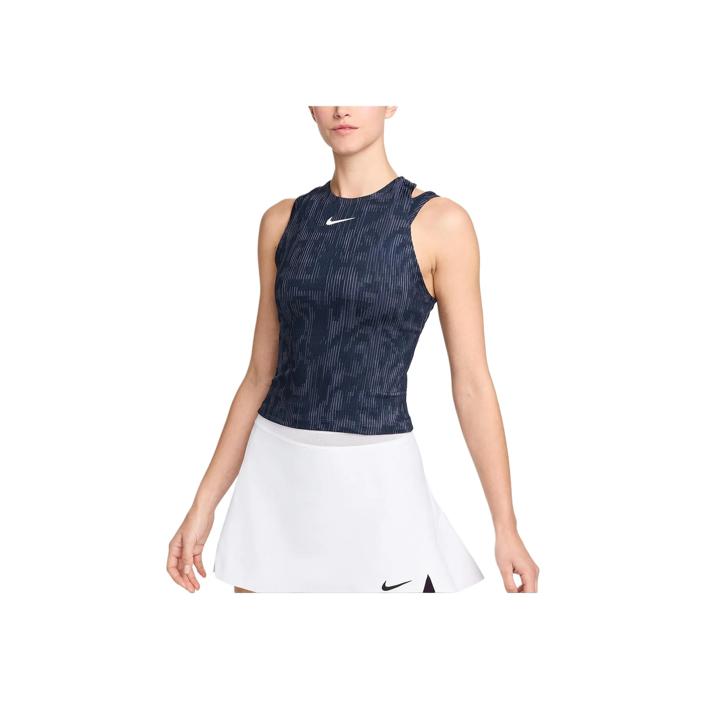 Nike Tank Top Women's Obsidian Color/White