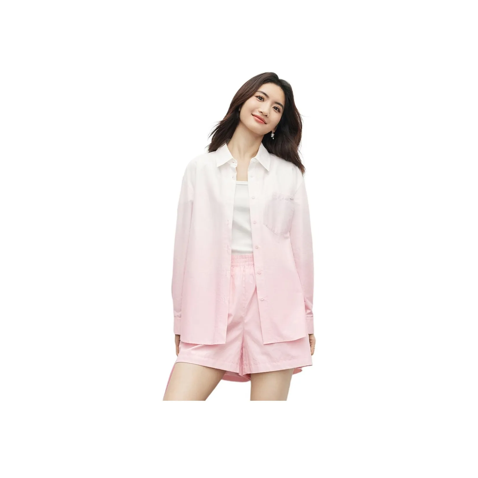 Hopeshow Shirt Women's Gouache Pink