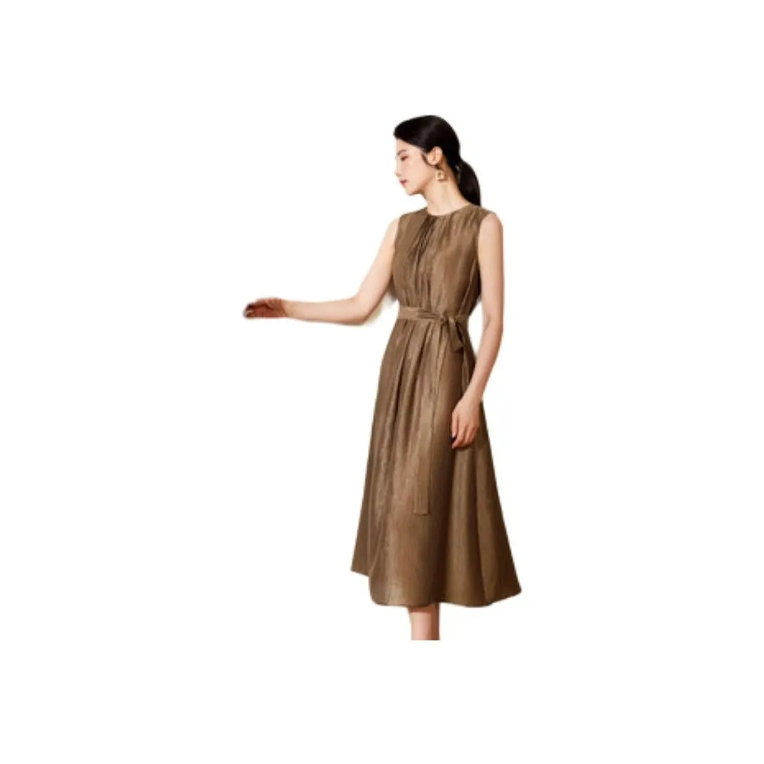 BBLLUUEE Нефритово-зеленый Женские Платья без рукавов