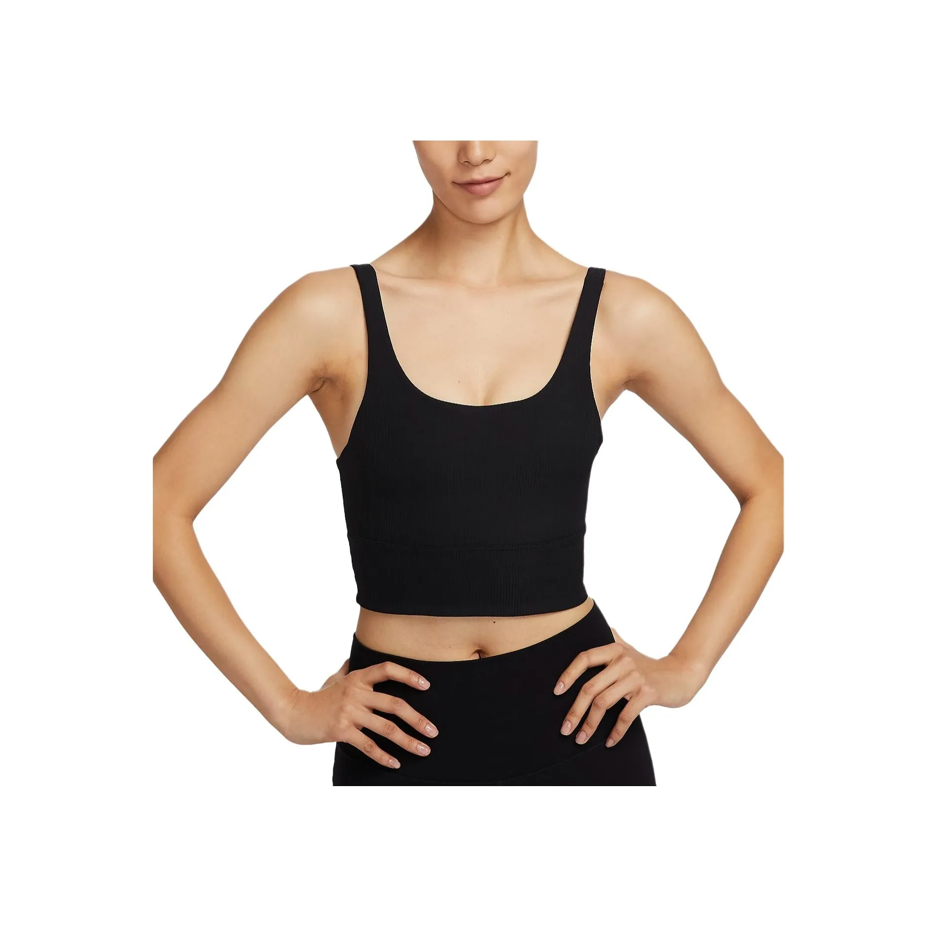 Nike Zenvy Rib Women's Light Support Padded Longline Sports Bra