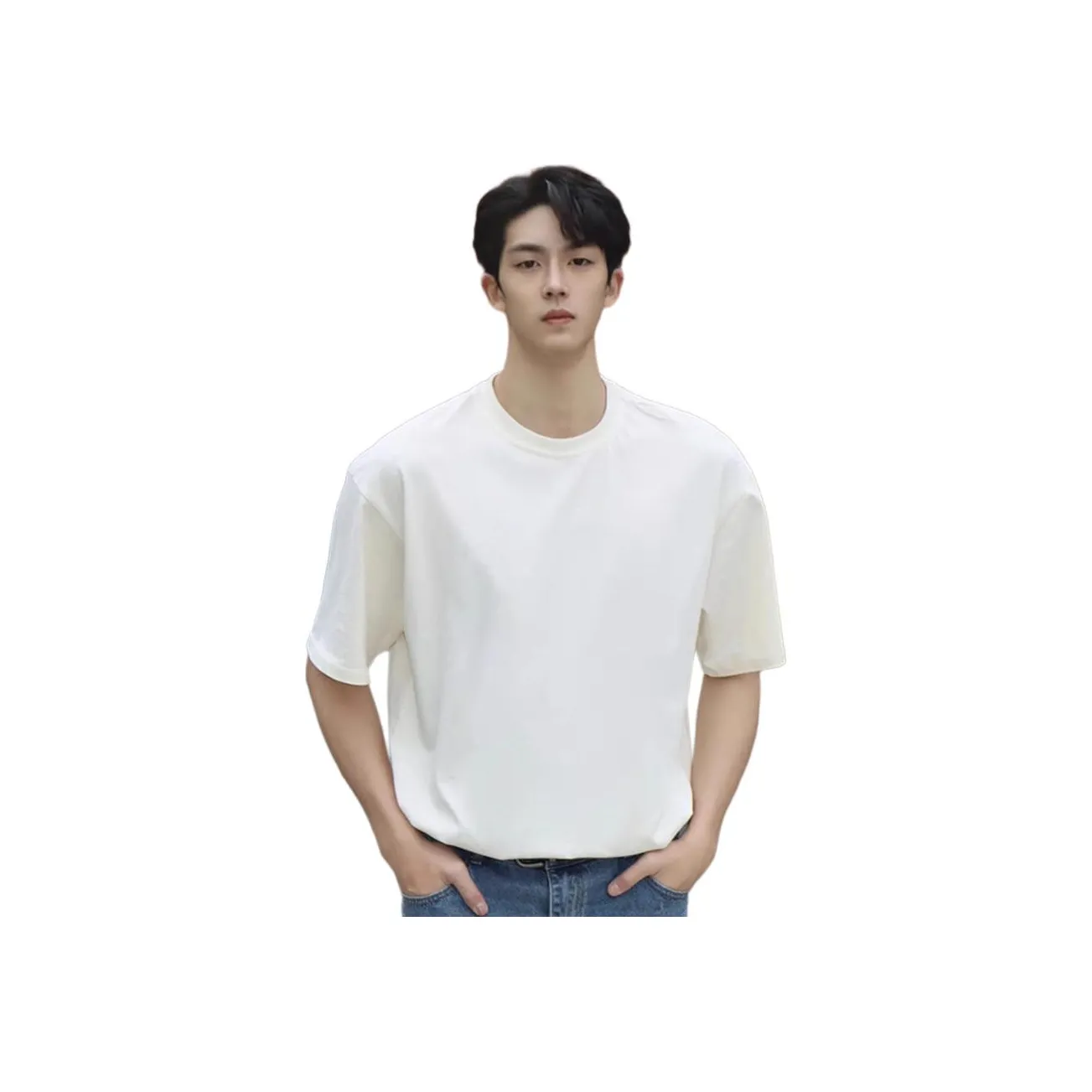 PANDA ADEVIL Универсальная футболка унисекс классическая белая